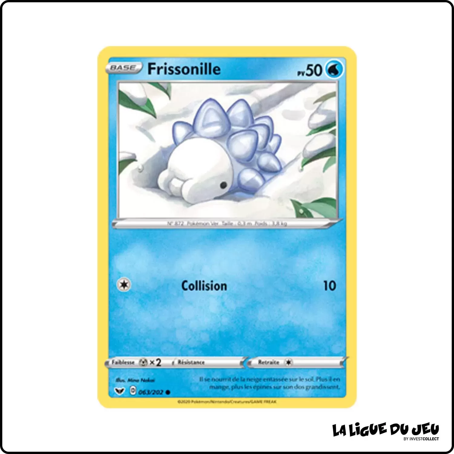 Commune - Pokemon - Épée et Bouclier de Base - Frissonille 63/202 Pokemon Company - 1