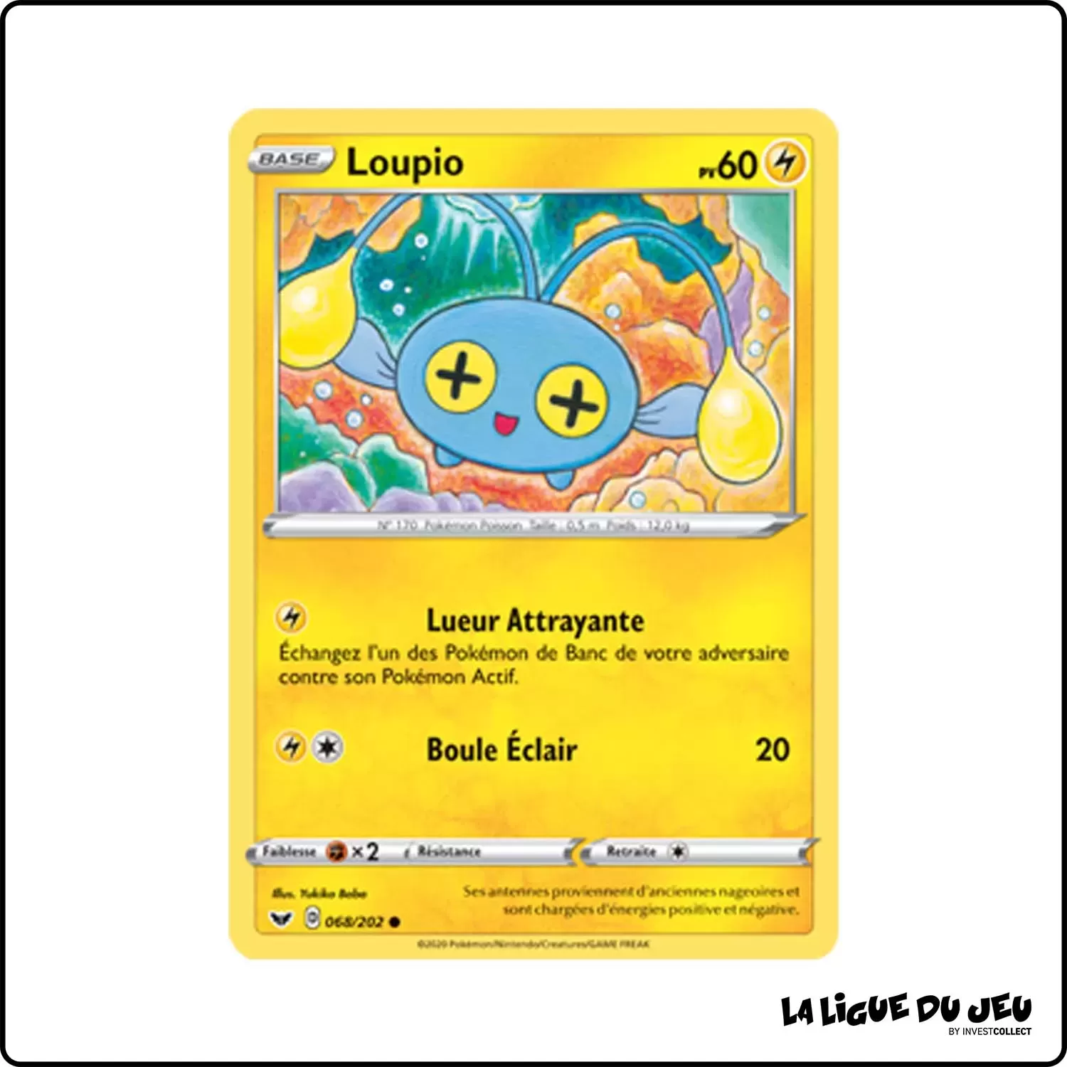 Commune - Pokemon - Épée et Bouclier de Base - Loupio 68/202 Pokemon Company - 1