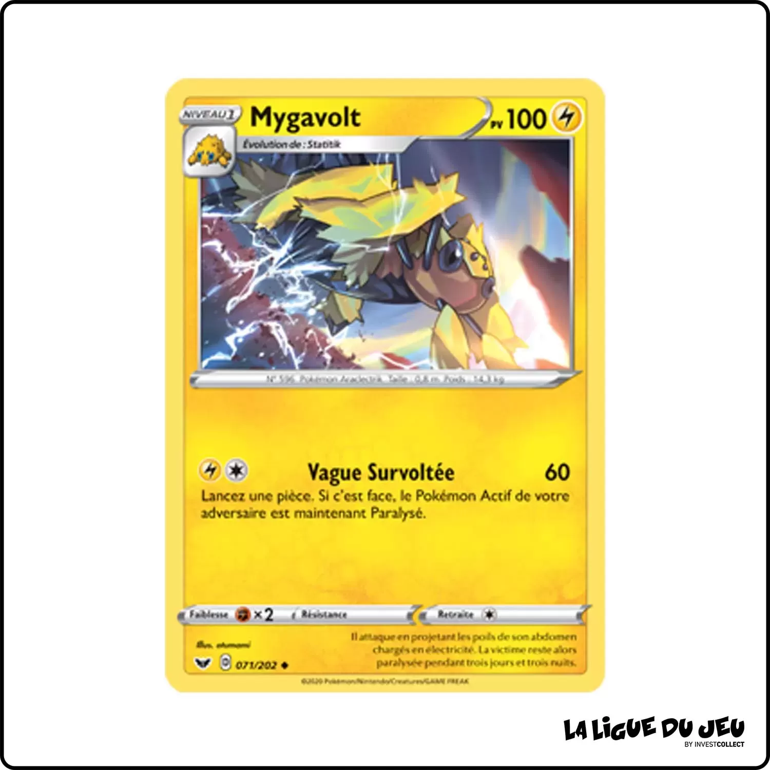 Peu commune - Pokemon - Épée et Bouclier de Base - Mygavolt 71/202 Pokemon Company - 1