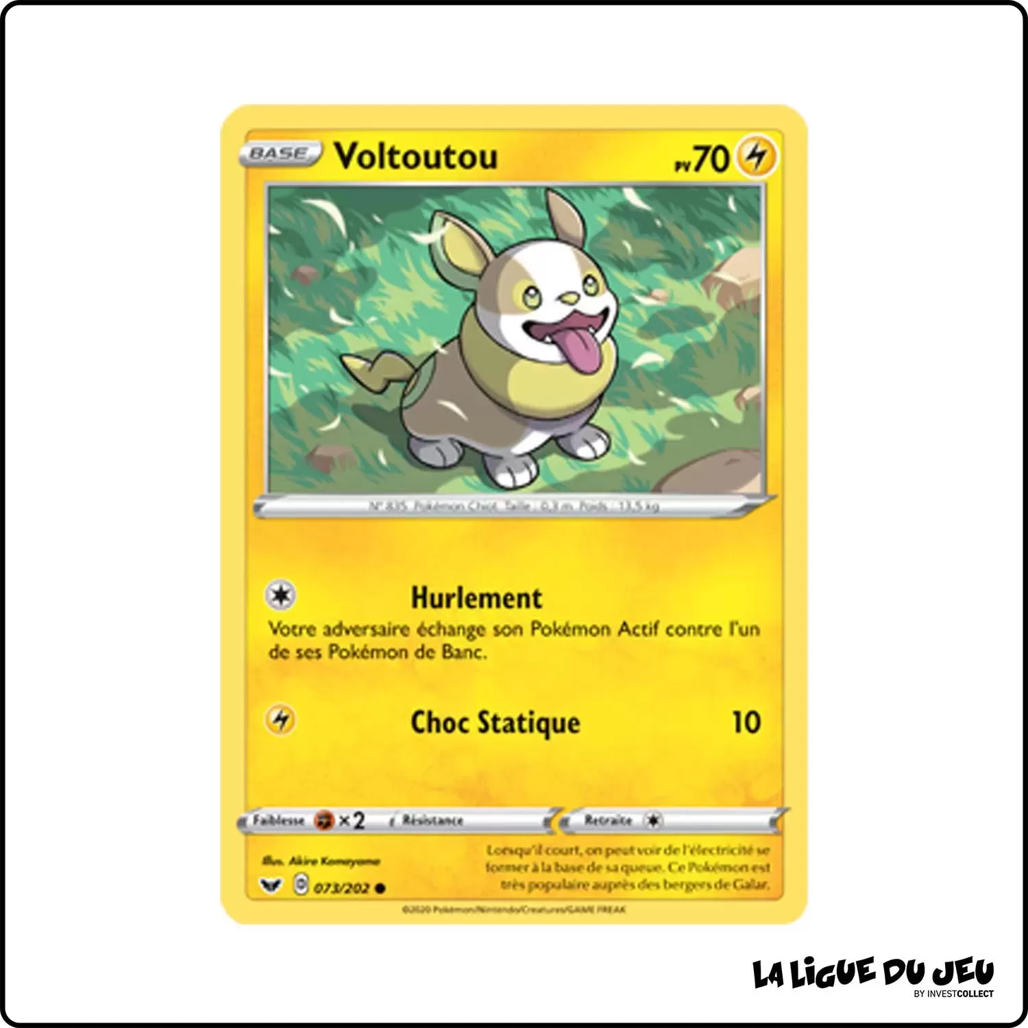 Commune - Pokemon - Épée et Bouclier de Base - Voltoutou 73/202 Pokemon Company - 1