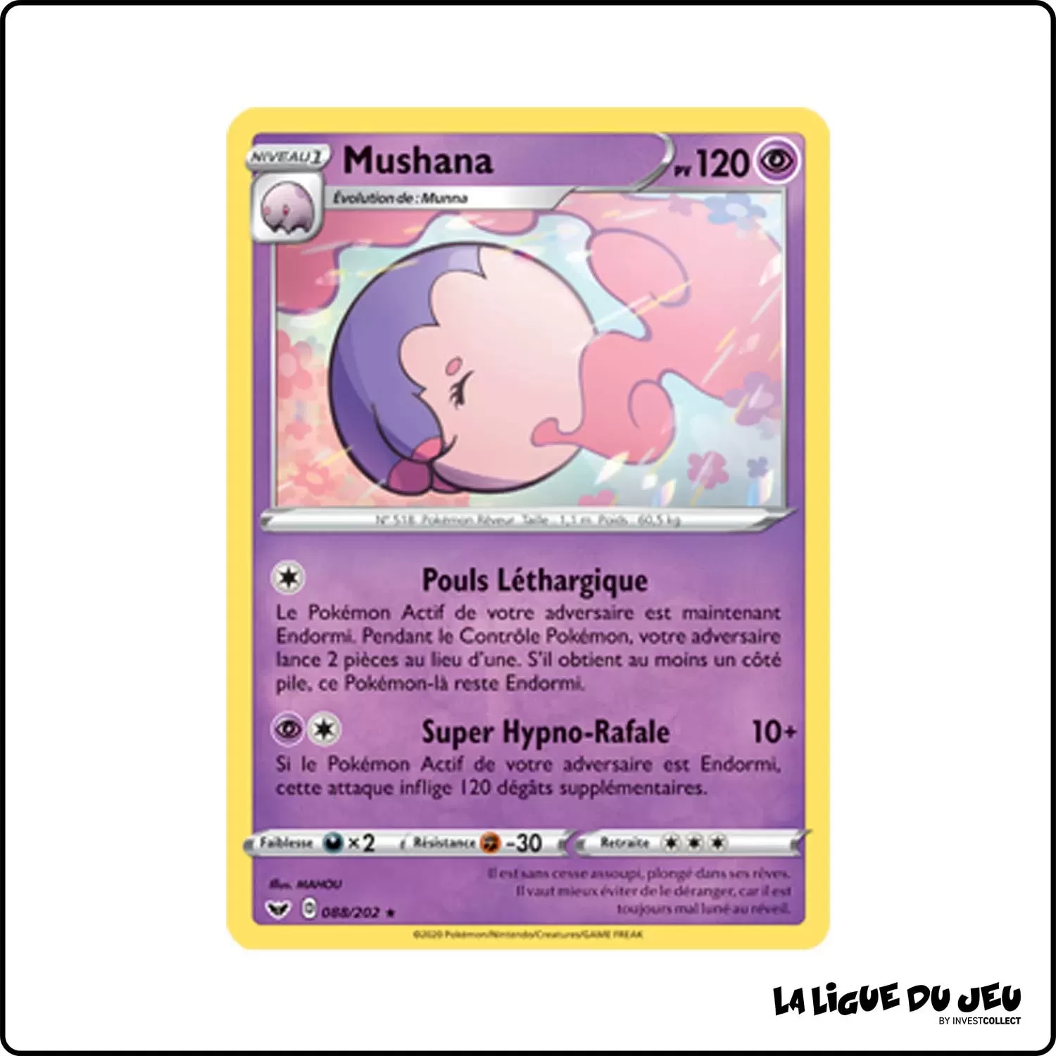 Rare - Pokemon - Épée et Bouclier de Base - Mushana 88/202 Pokemon Company - 1