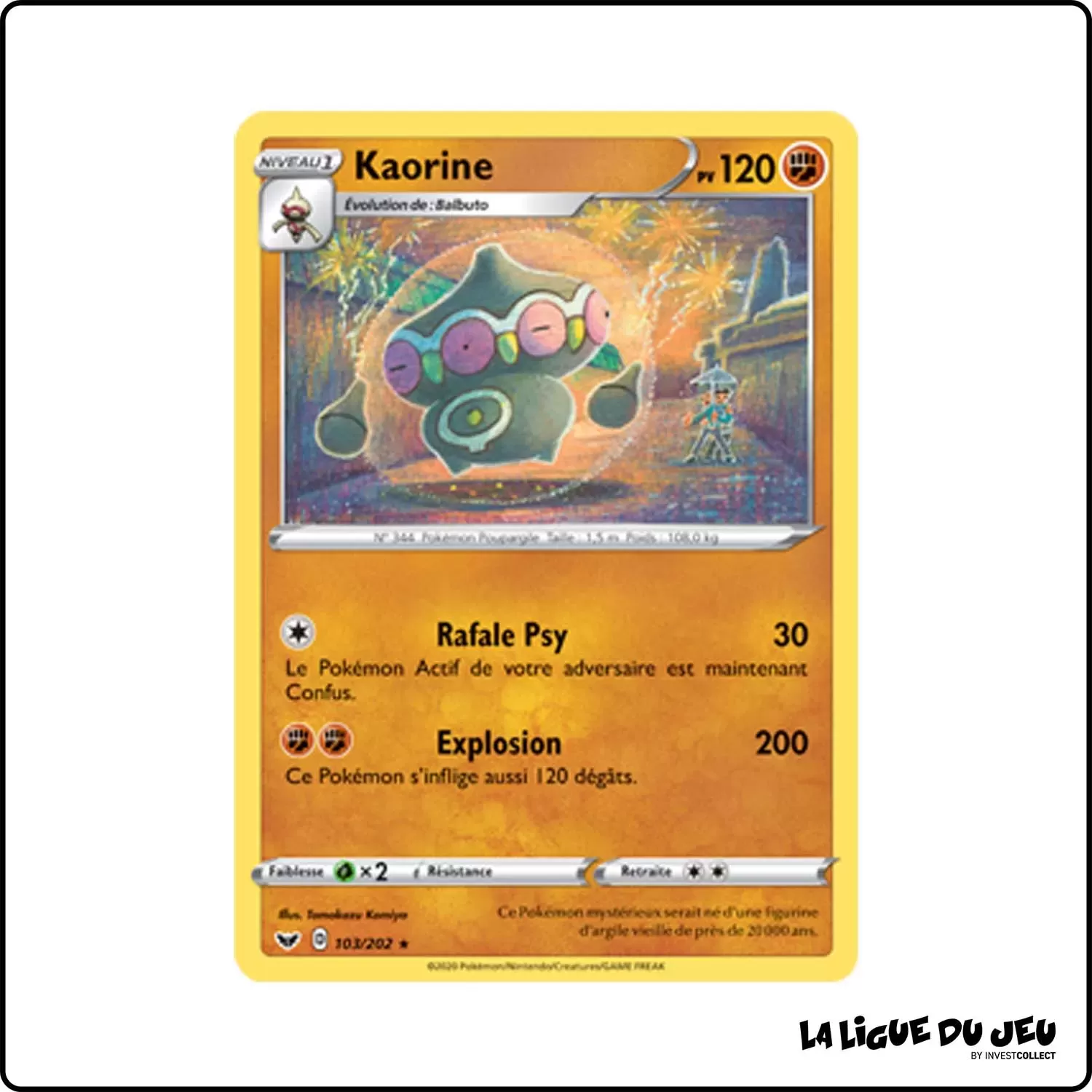 Rare - Pokemon - Épée et Bouclier de Base - Kaorine 103/202 Pokemon Company - 1