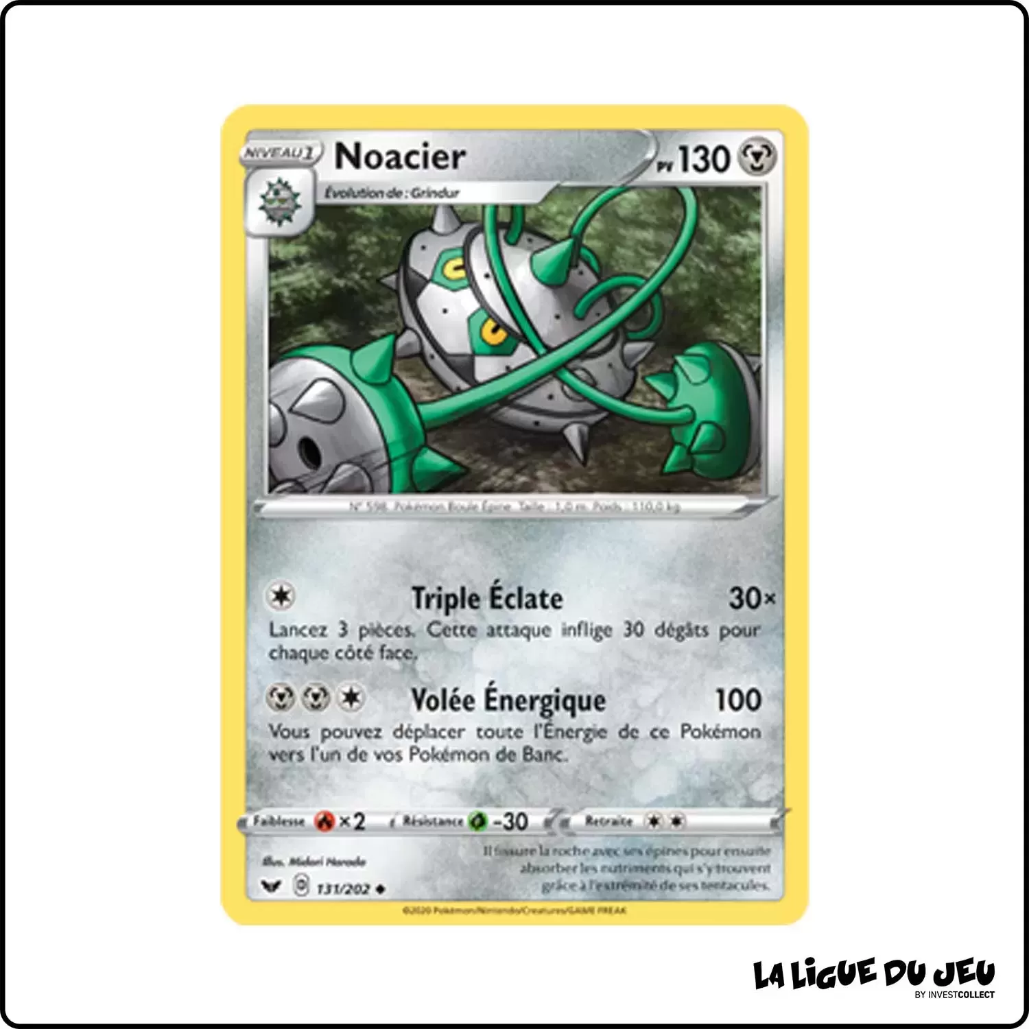 Peu commune - Pokemon - Épée et Bouclier de Base - Noacier 131/202