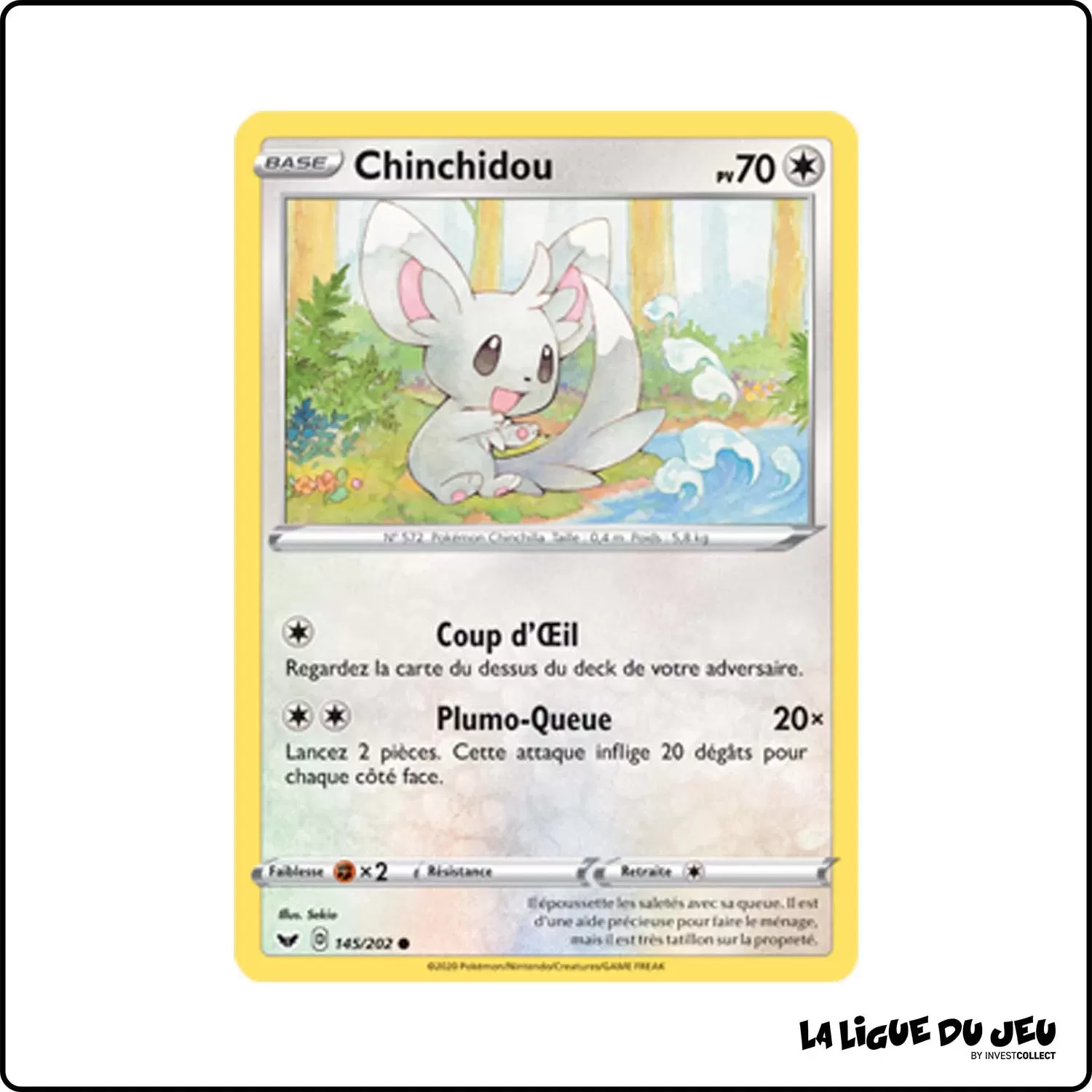 Commune - Pokemon - Épée et Bouclier de Base - Chinchidou 145/202