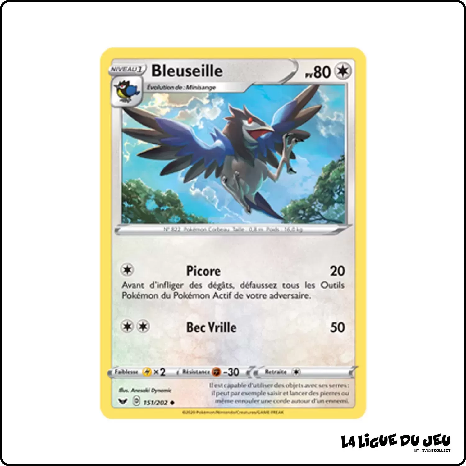 Peu commune - Pokemon - Épée et Bouclier de Base - Bleuseille 151/202