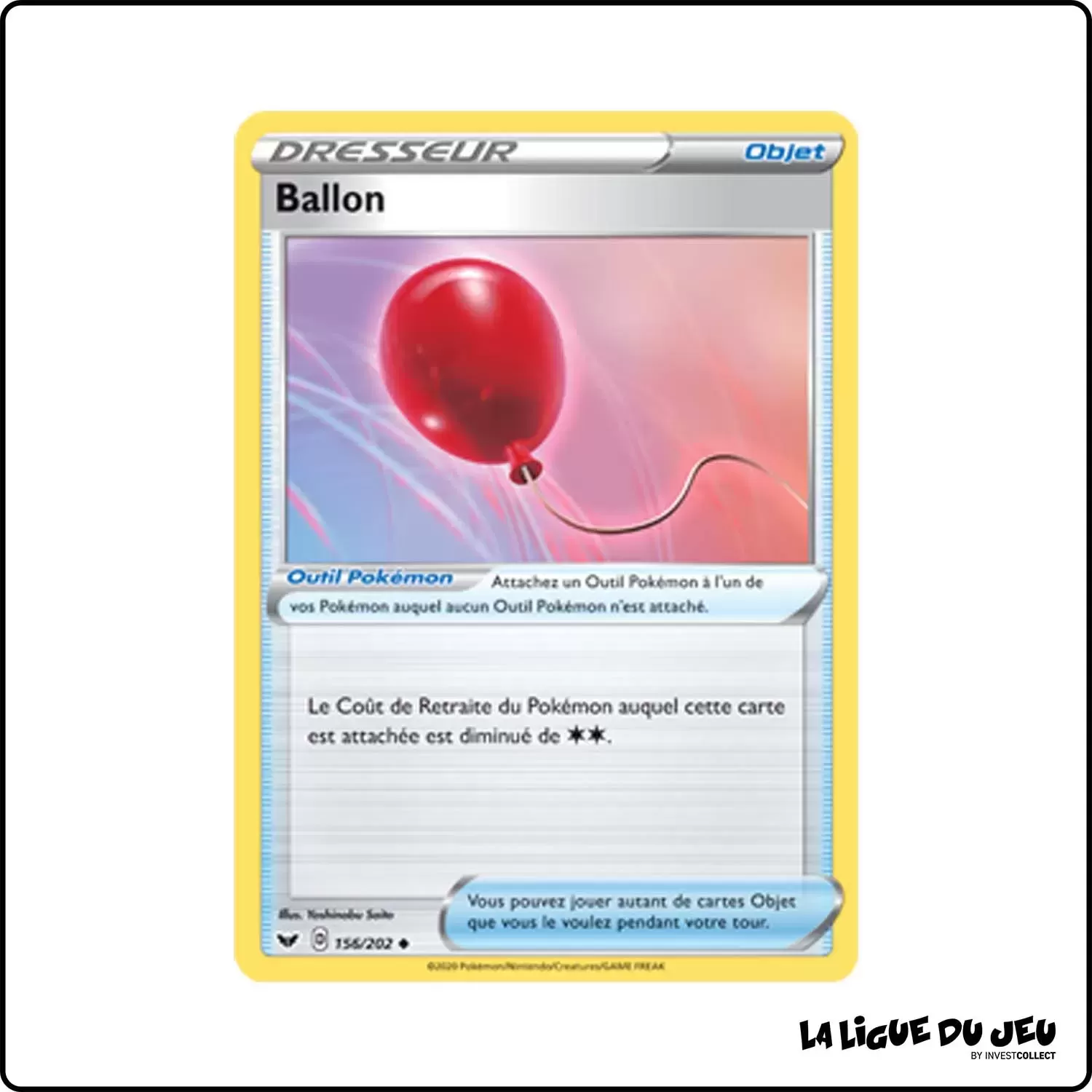 Peu commune - Pokemon - Épée et Bouclier de Base - Ballon 156/202