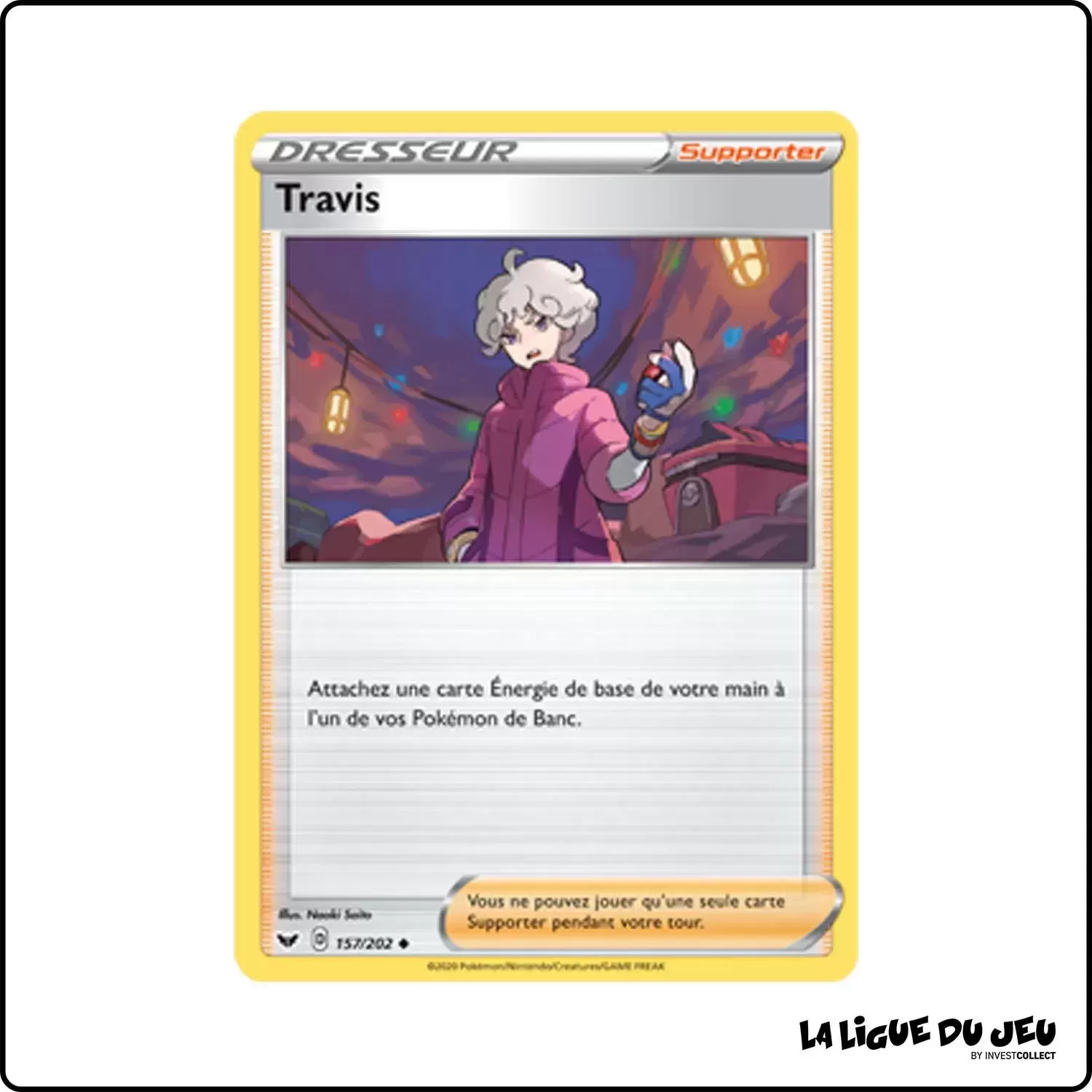 Peu commune - Pokemon - Épée et Bouclier de Base - Travis 157/202