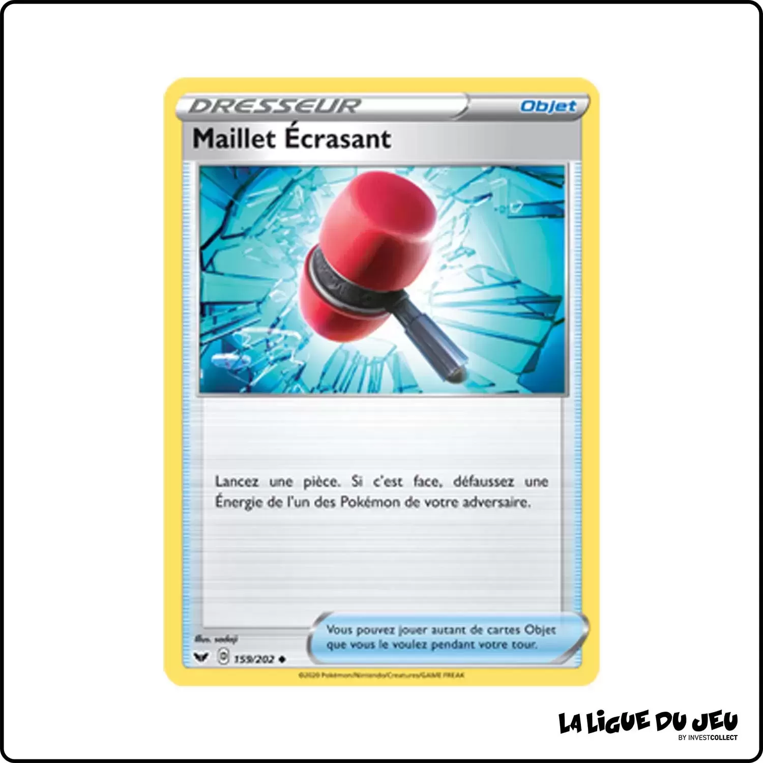 Peu commune - Pokemon - Épée et Bouclier de Base - Maillet Écrasant 159/202