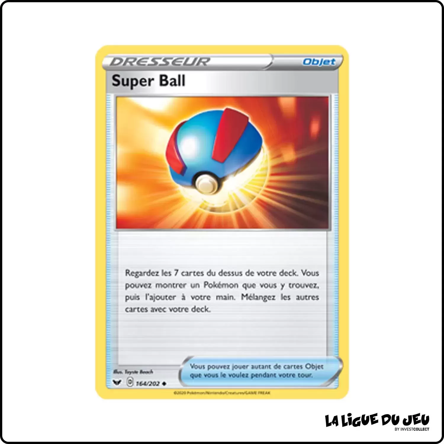 Peu commune - Pokemon - Épée et Bouclier de Base - Super Ball 164/202