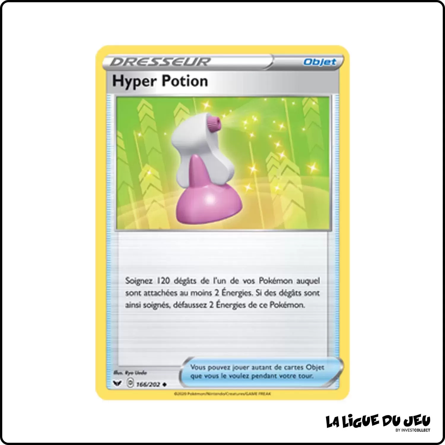 Peu commune - Pokemon - Épée et Bouclier de Base - Hyper Potion 166/202