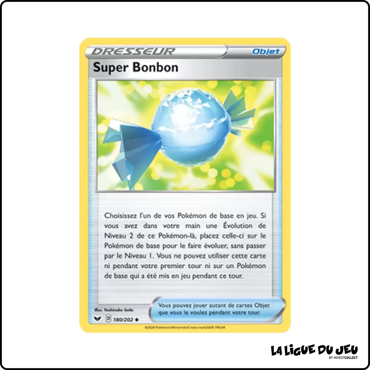 Peu commune - Pokemon - Épée et Bouclier de Base - Super Bonbon 180/202