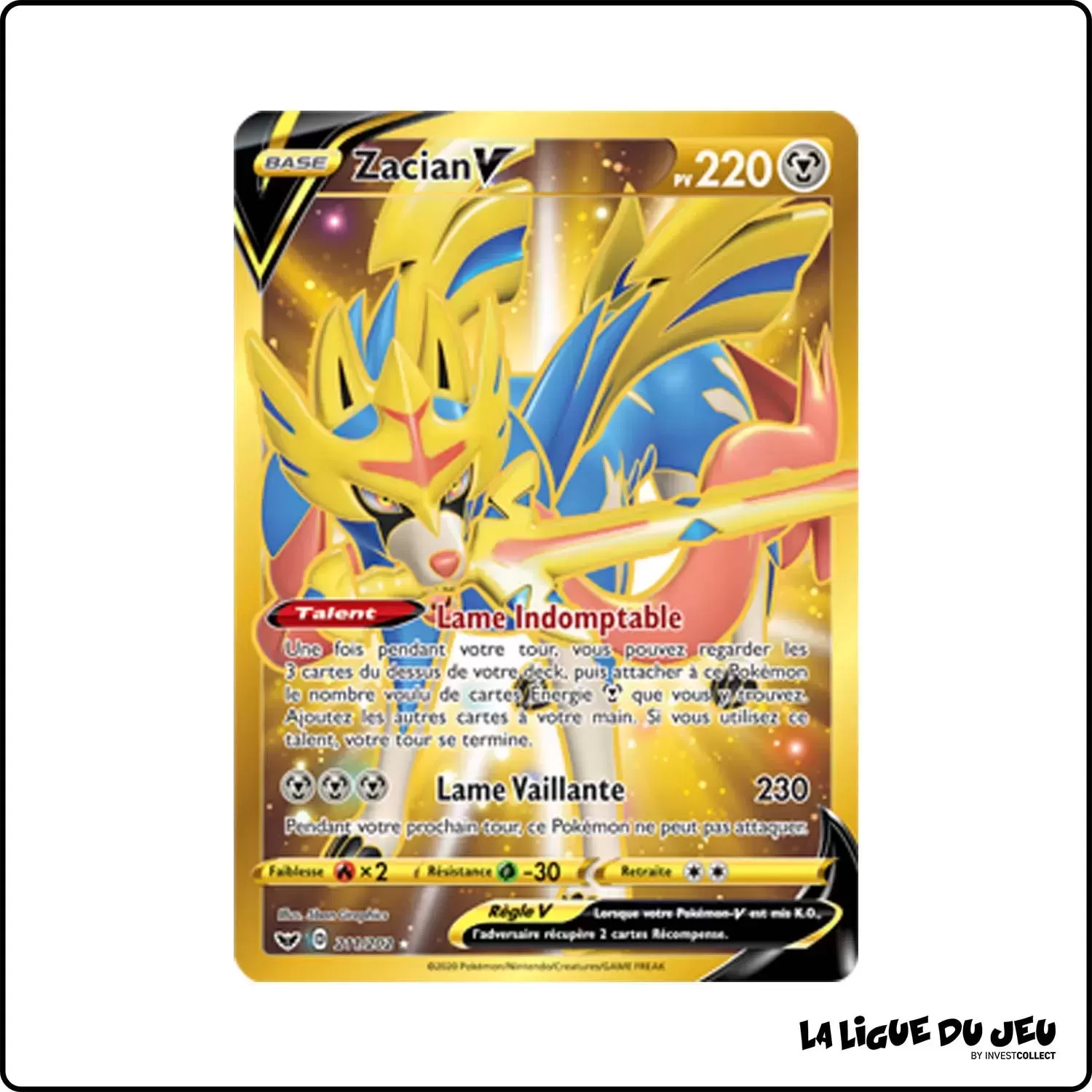 Secrete - Pokemon - Épée et Bouclier de Base - Zacian-V 211/202