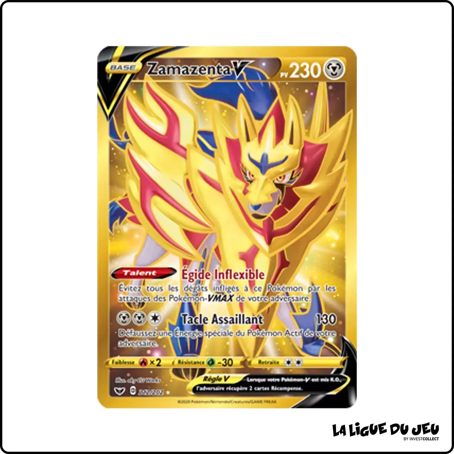 Secrete - Pokemon - Épée et Bouclier de Base - Zamazenta-V 212/202