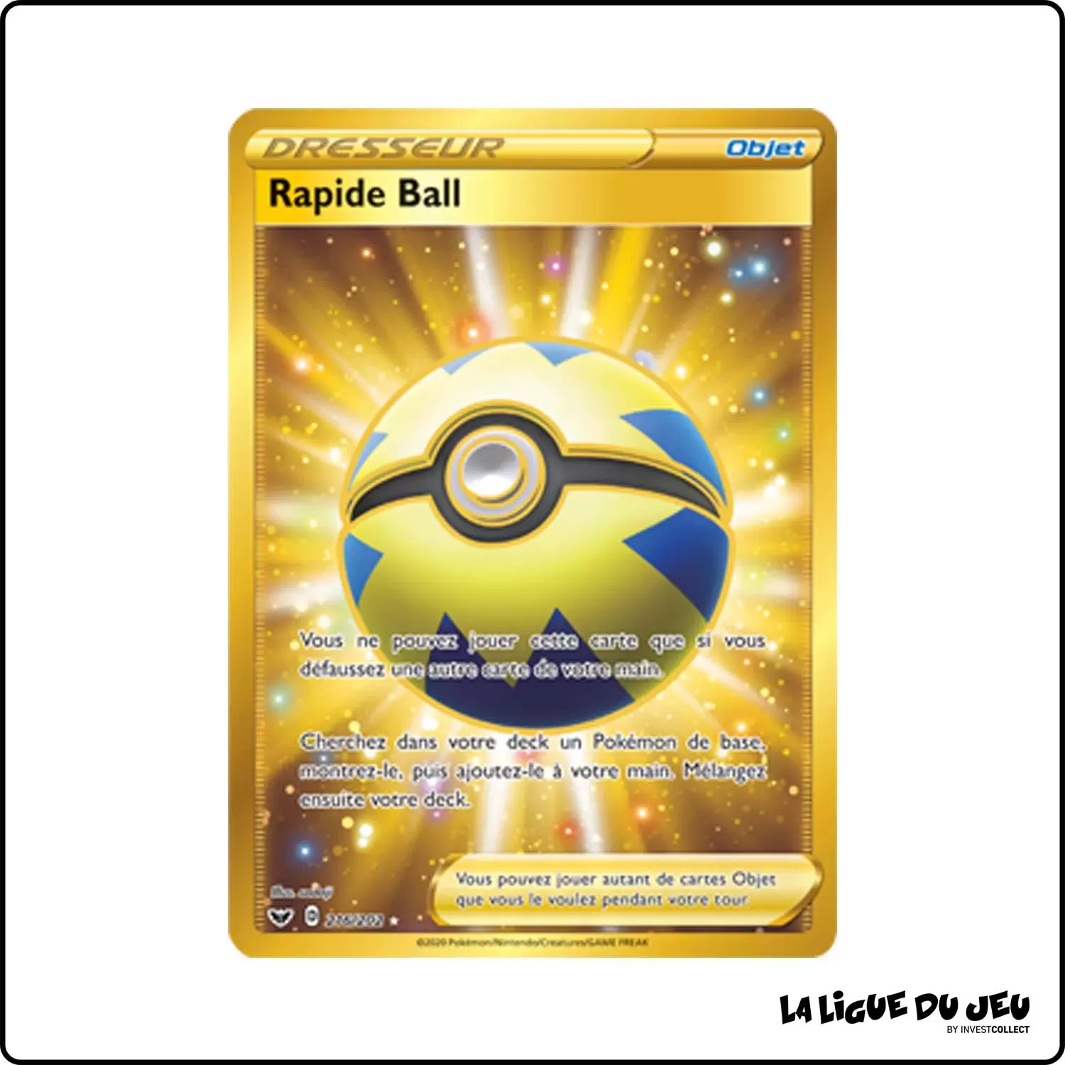 Secrete - Pokemon - Épée et Bouclier de Base - Rapide Ball 216/202