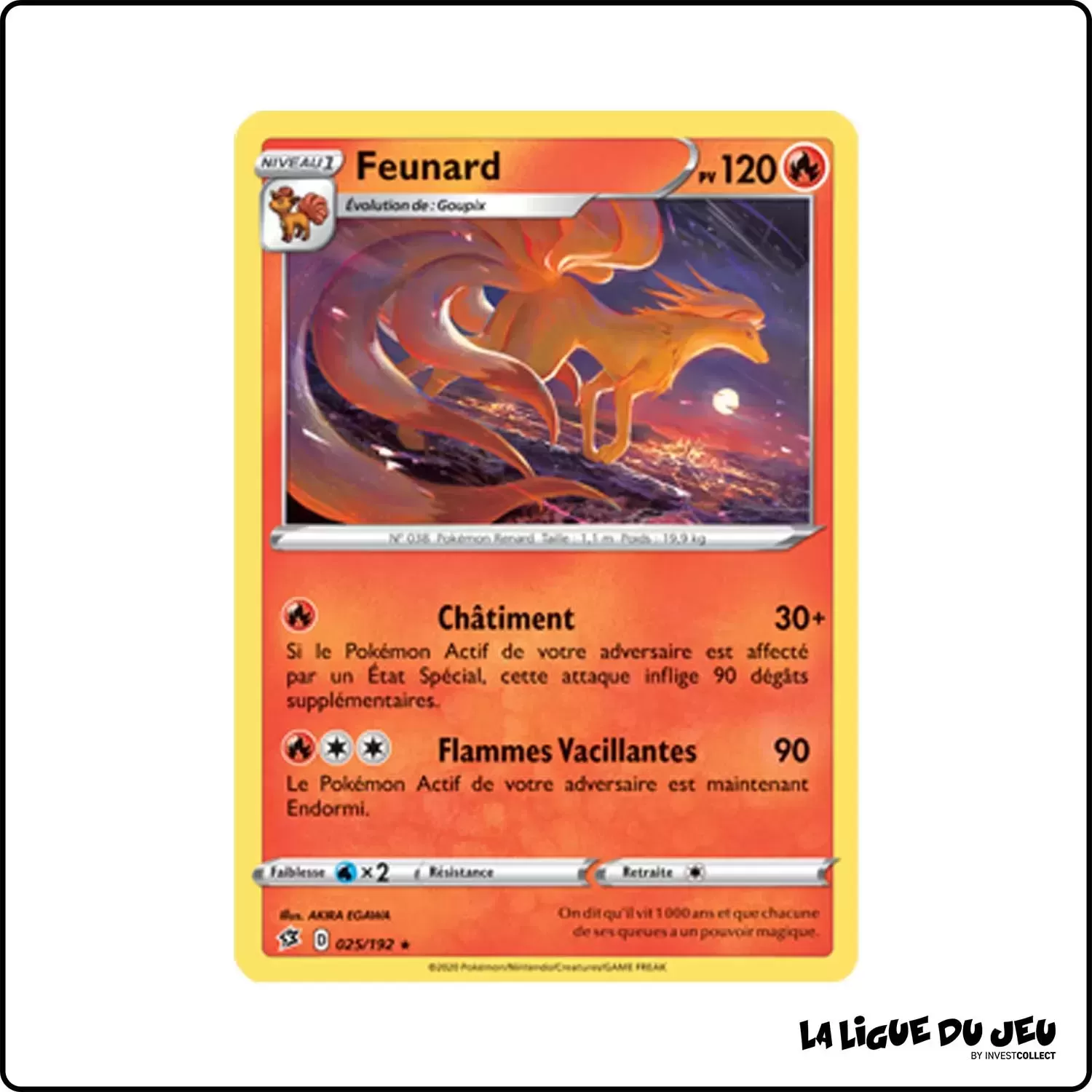 Rare - Pokemon - Clash des Rebelles - Feunard 25/192