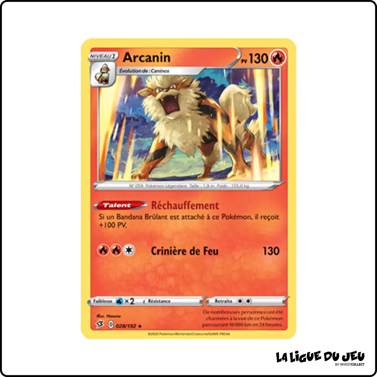 Rare - Pokemon - Clash des Rebelles - Arcanin 28/192