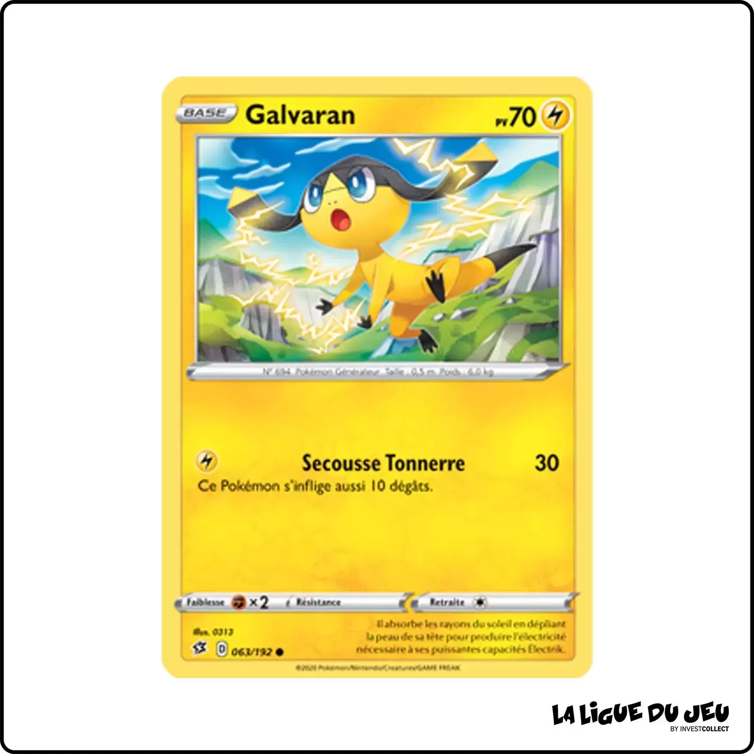 Commune - Pokemon - Clash des Rebelles - Galvaran 63/192