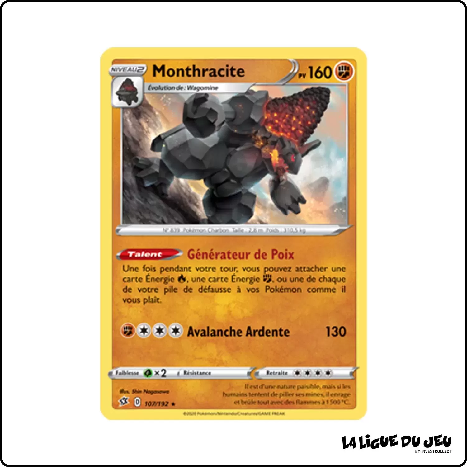 Holo - Pokemon - Clash des Rebelles - Monthracite 107/192