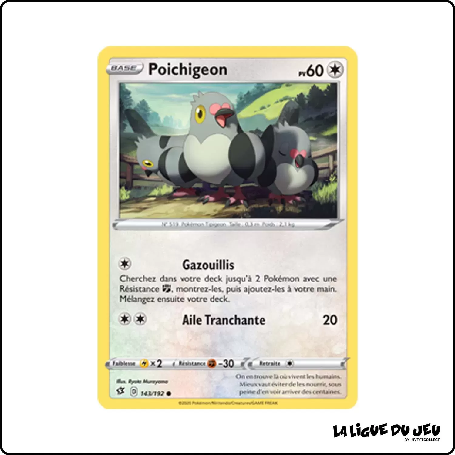 Commune - Pokemon - Clash des Rebelles - Poichigeon 143/192