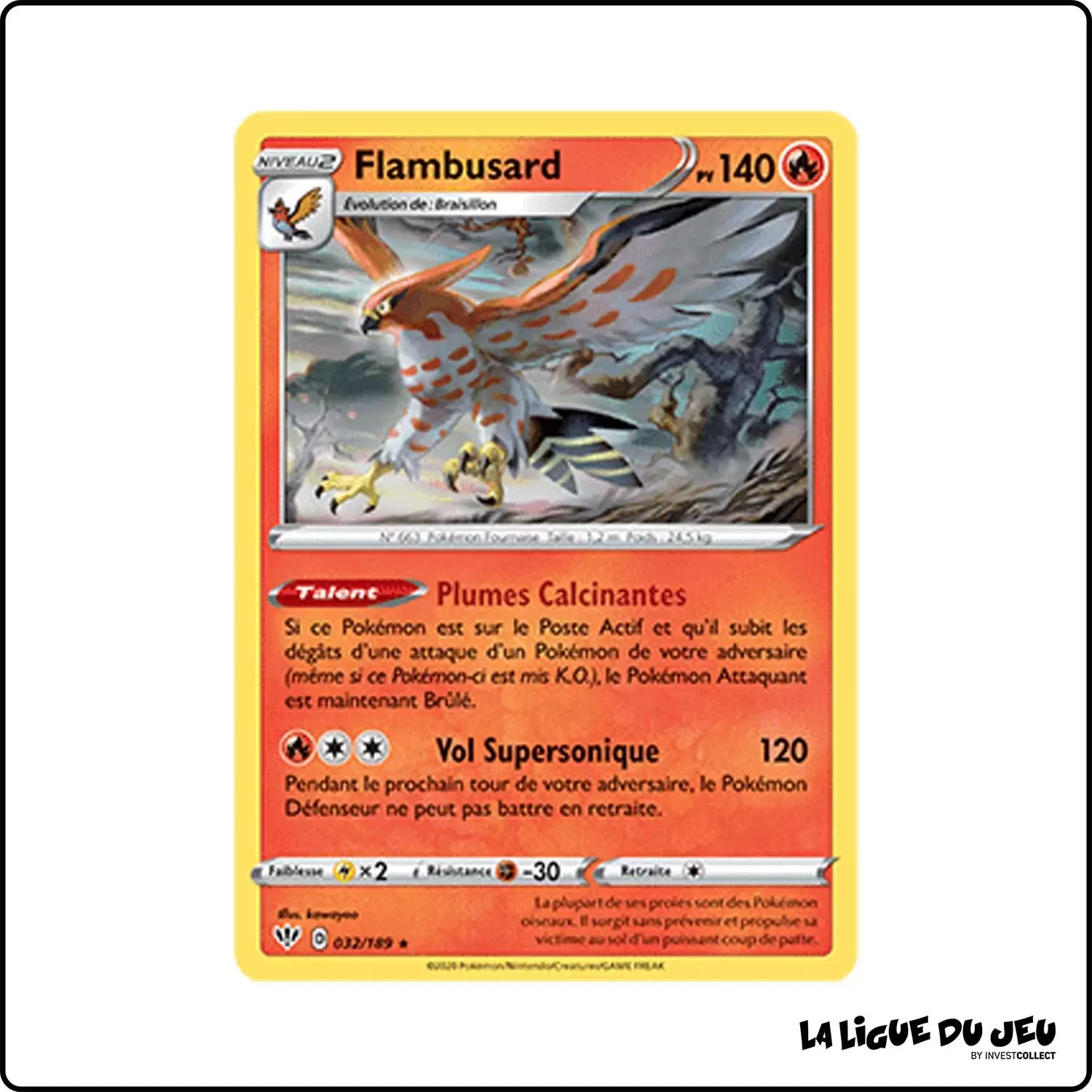 Rare - Pokemon - Ténèbres Embrasées - Flambusard 32/201