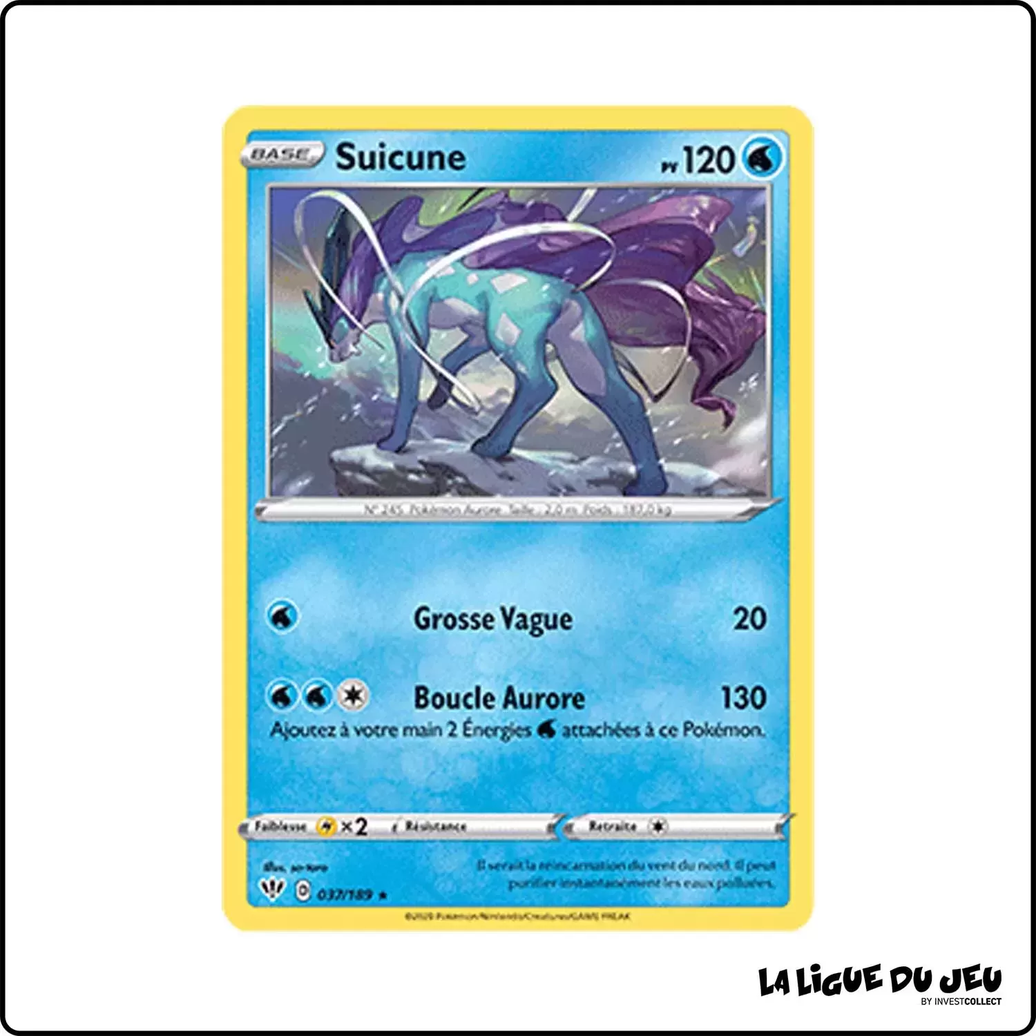 Holo - Pokemon - Ténèbres Embrasées - Suicune 37/201