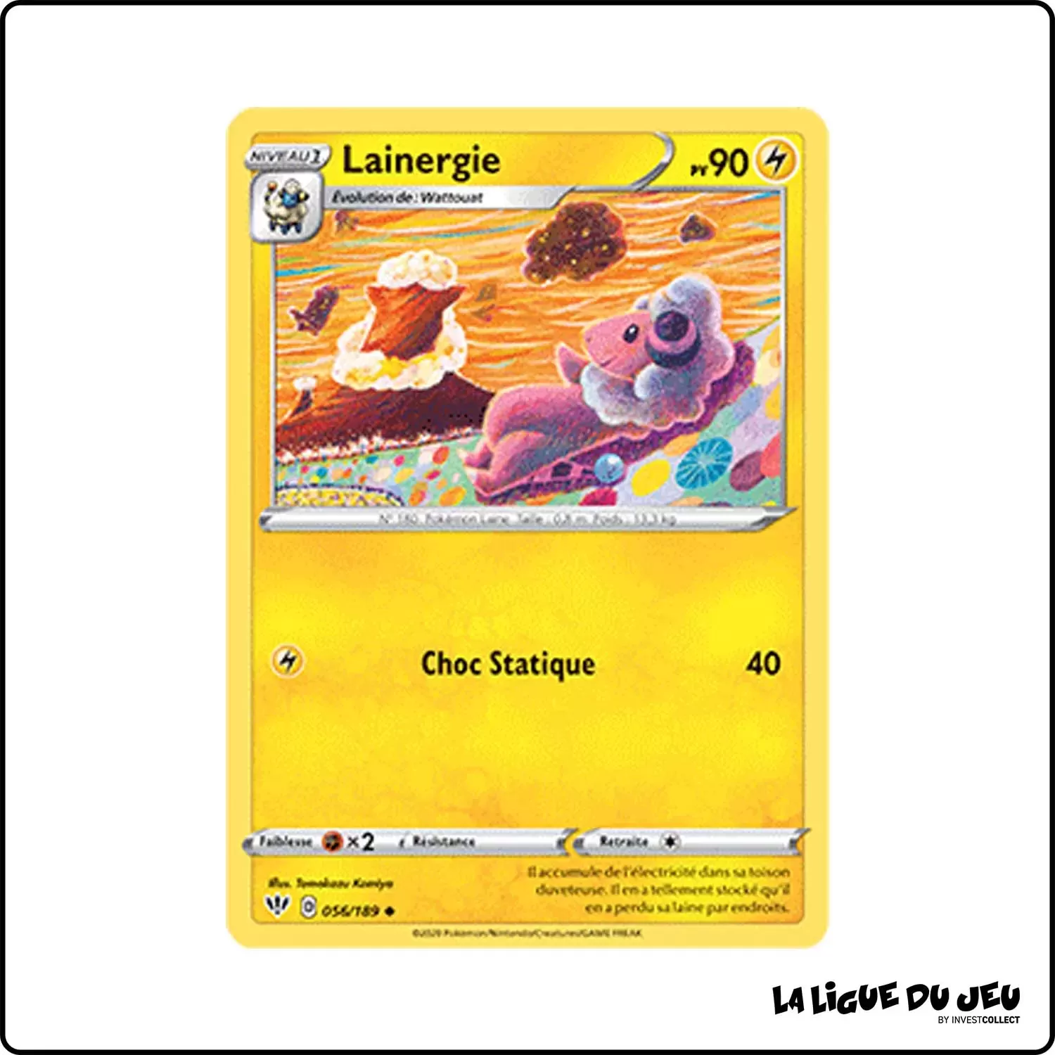 Peu commune - Pokemon - Ténèbres Embrasées - Lainergie 56/201