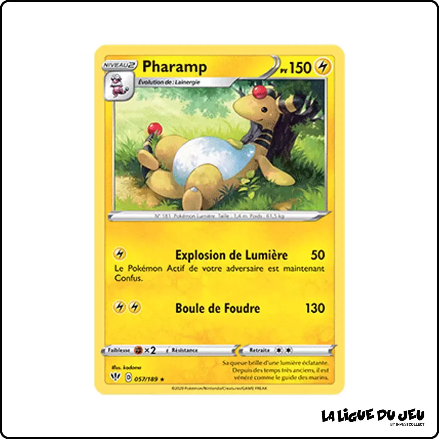 Rare - Pokemon - Ténèbres Embrasées - Pharamp 57/201