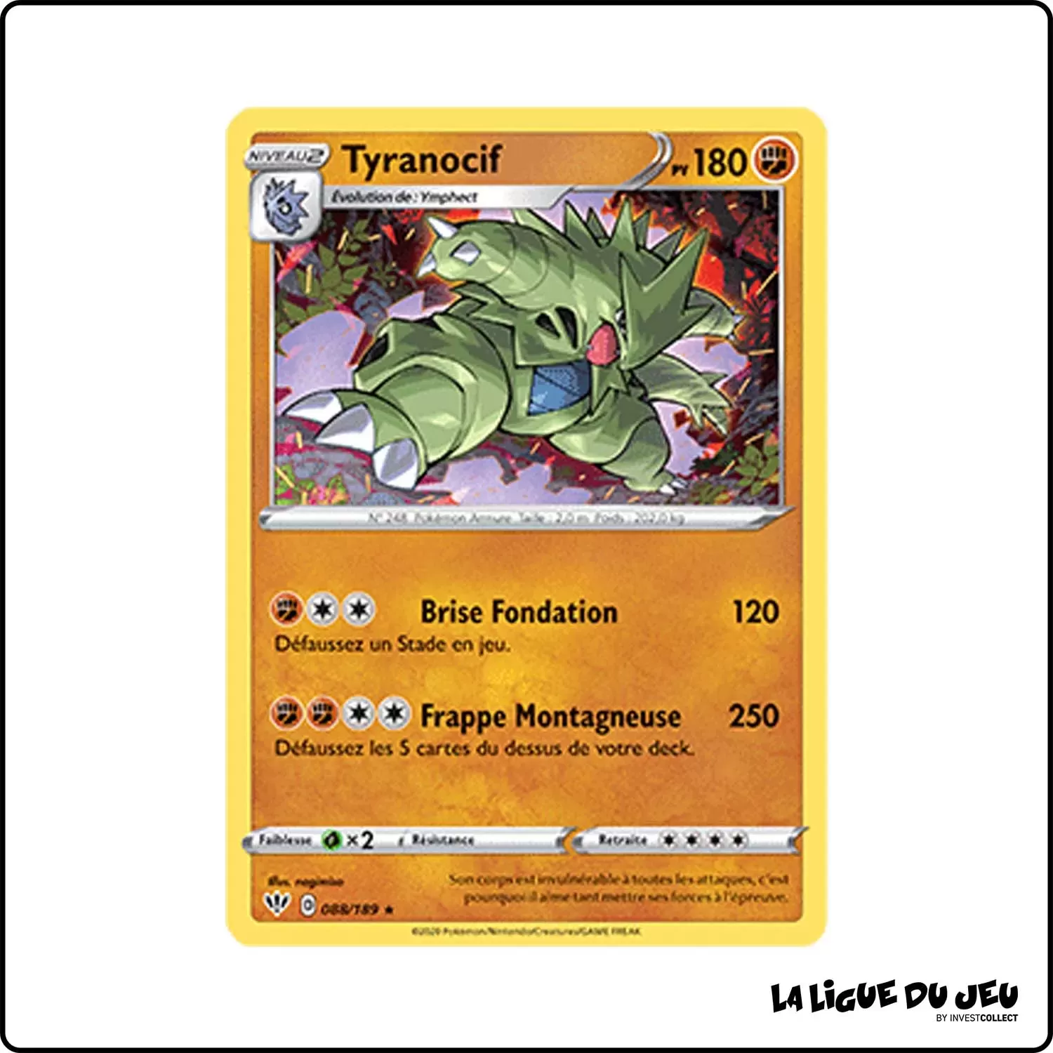 Holo - Pokemon - Ténèbres Embrasées - Tyranocif 88/201