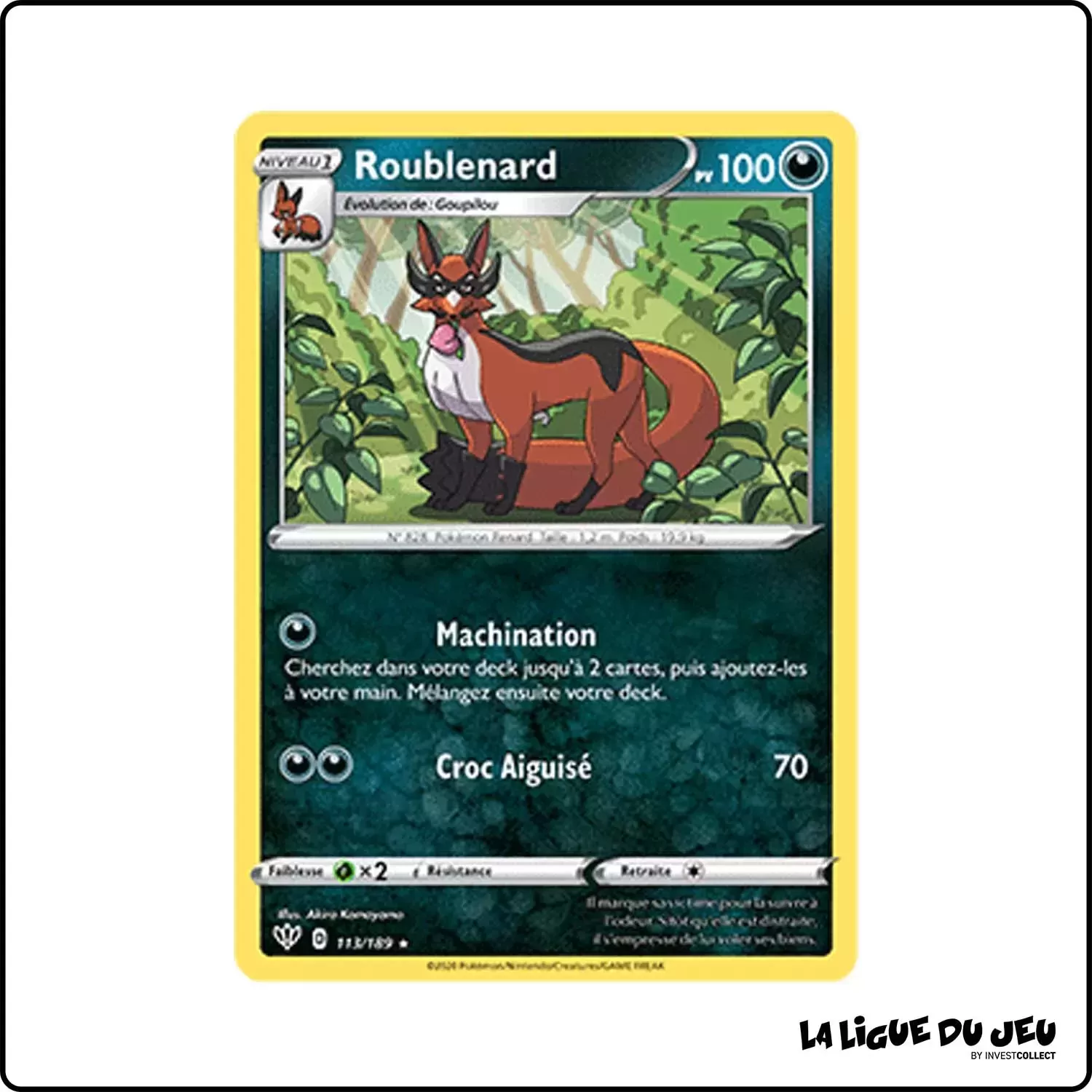 Rare - Pokemon - Ténèbres Embrasées - Roublenard 113/201