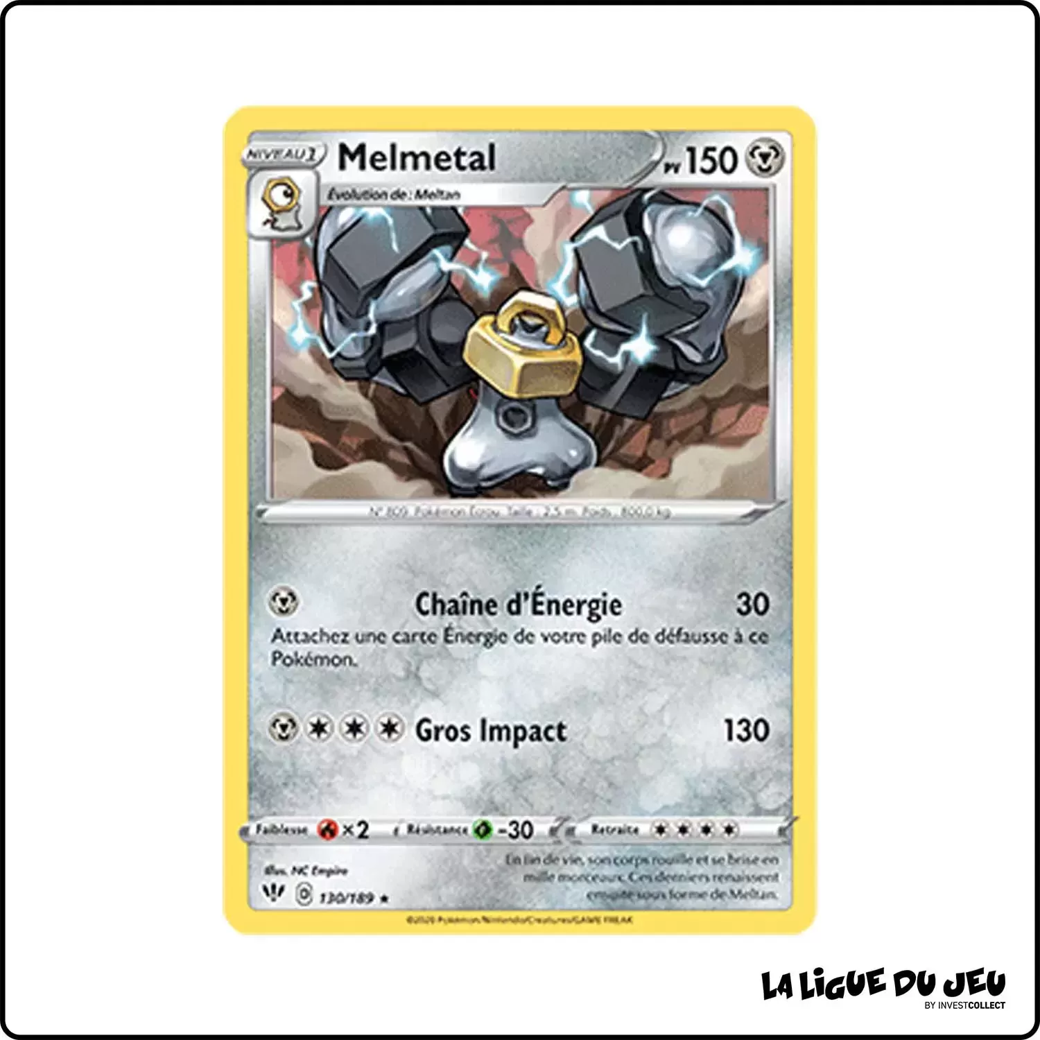 Rare - Pokemon - Ténèbres Embrasées - Melmetal 130/201