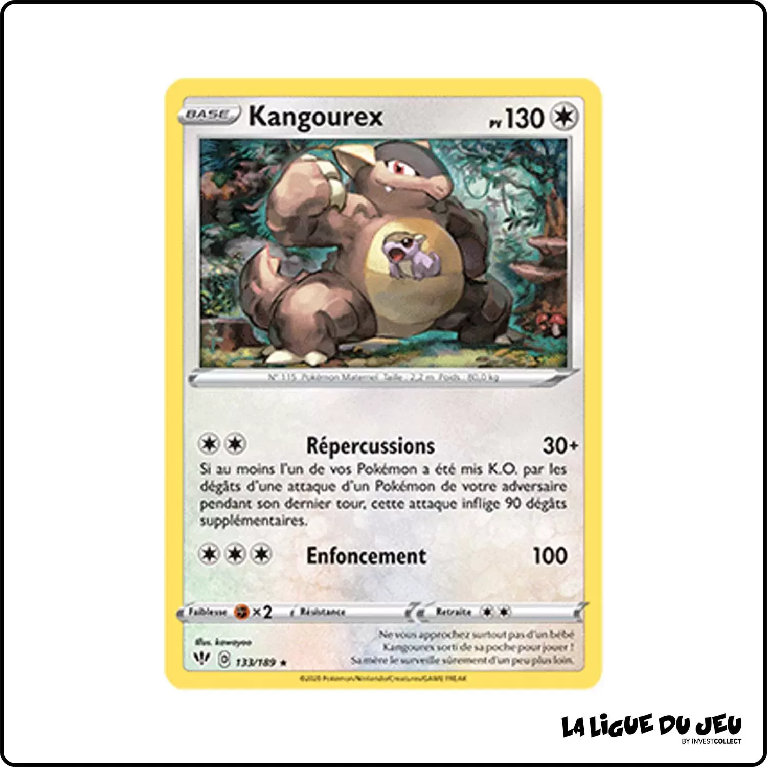 Holo - Pokemon - Ténèbres Embrasées - Kangourex 133/201