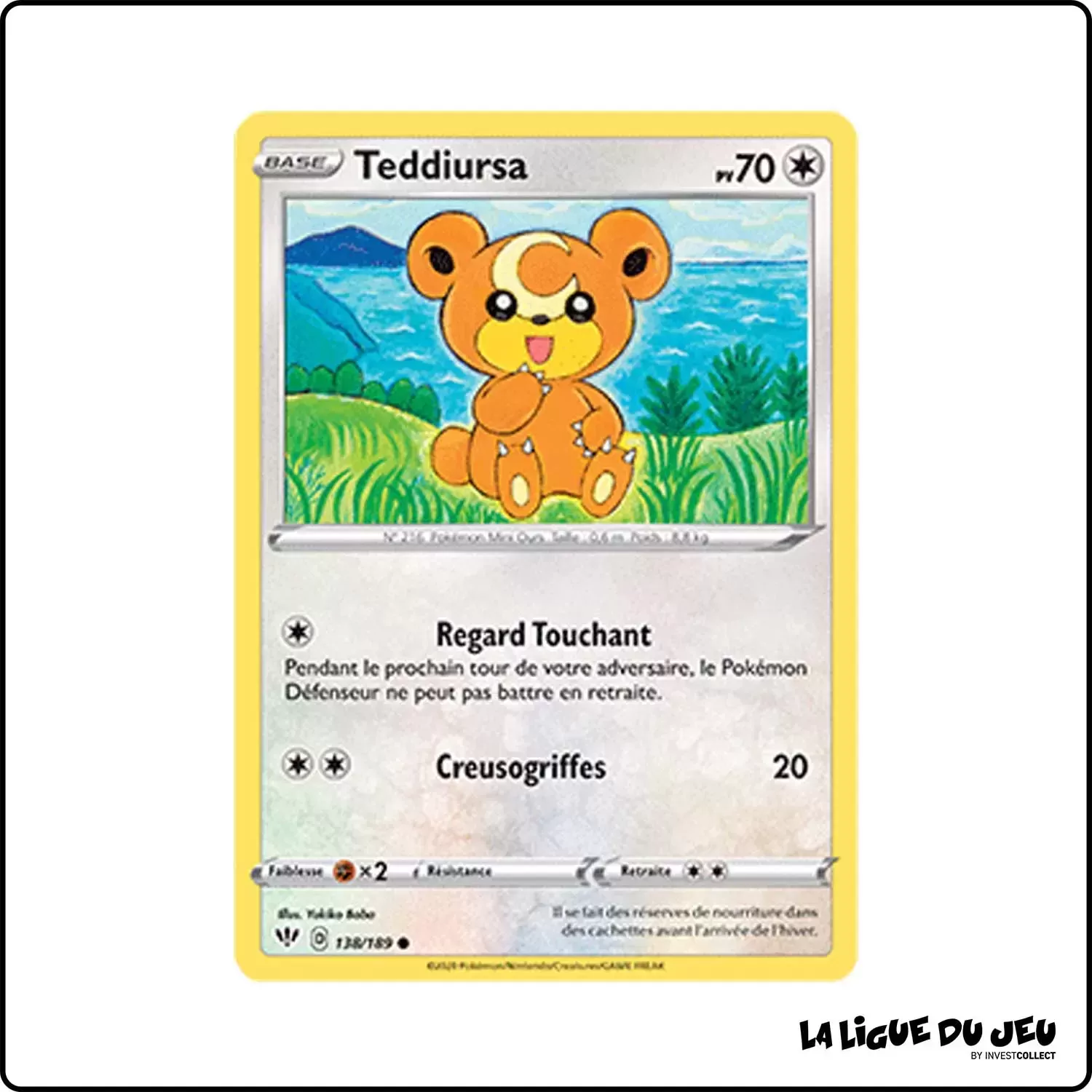 Commune - Pokemon - Ténèbres Embrasées - Teddiursa 138/201