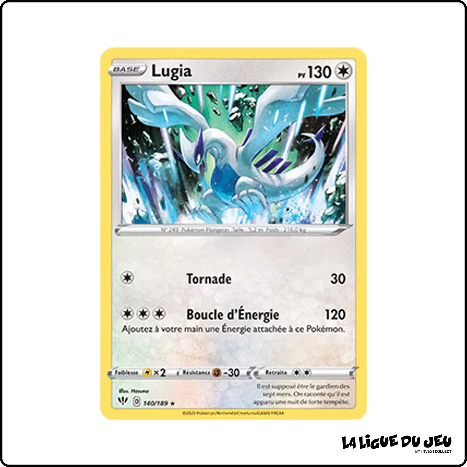 Rare - Pokemon - Ténèbres Embrasées - Lugia 140/201