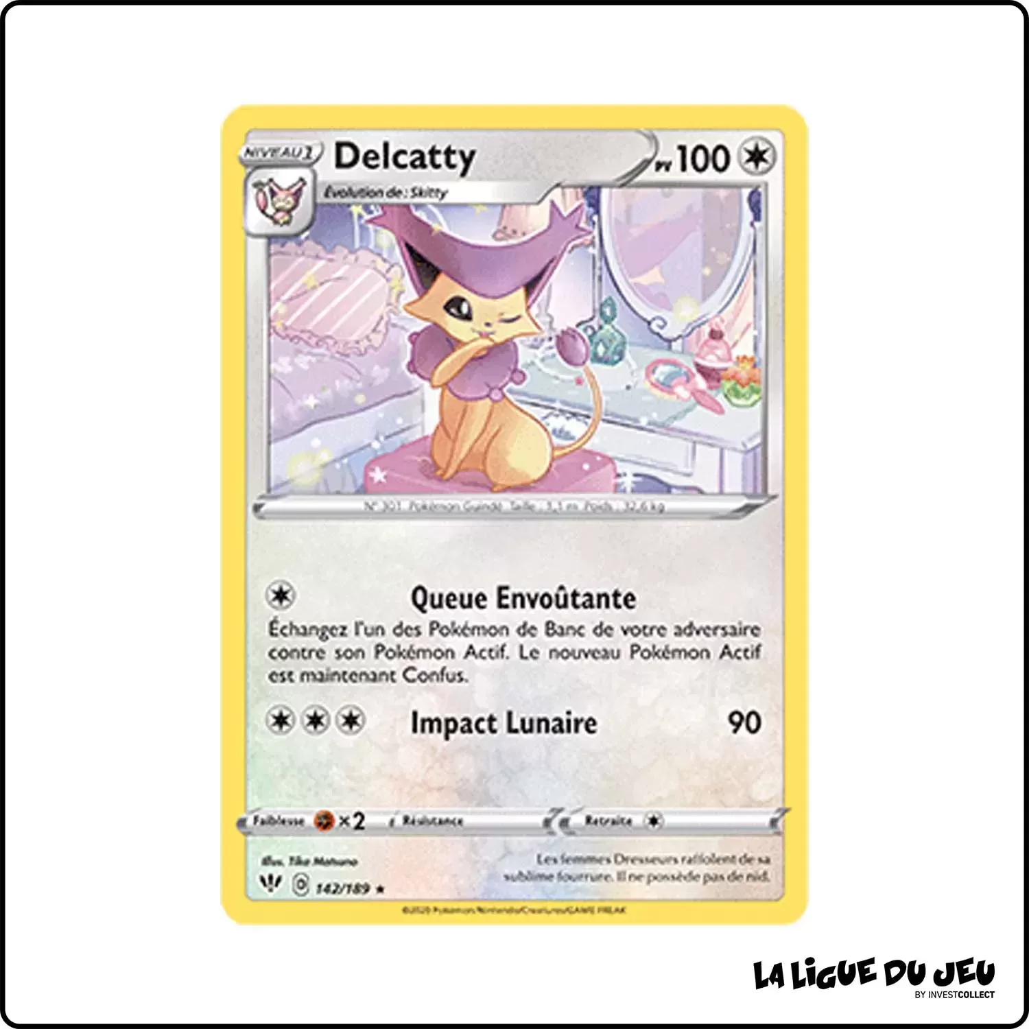 Rare - Pokemon - Ténèbres Embrasées - Delcatty 142/201