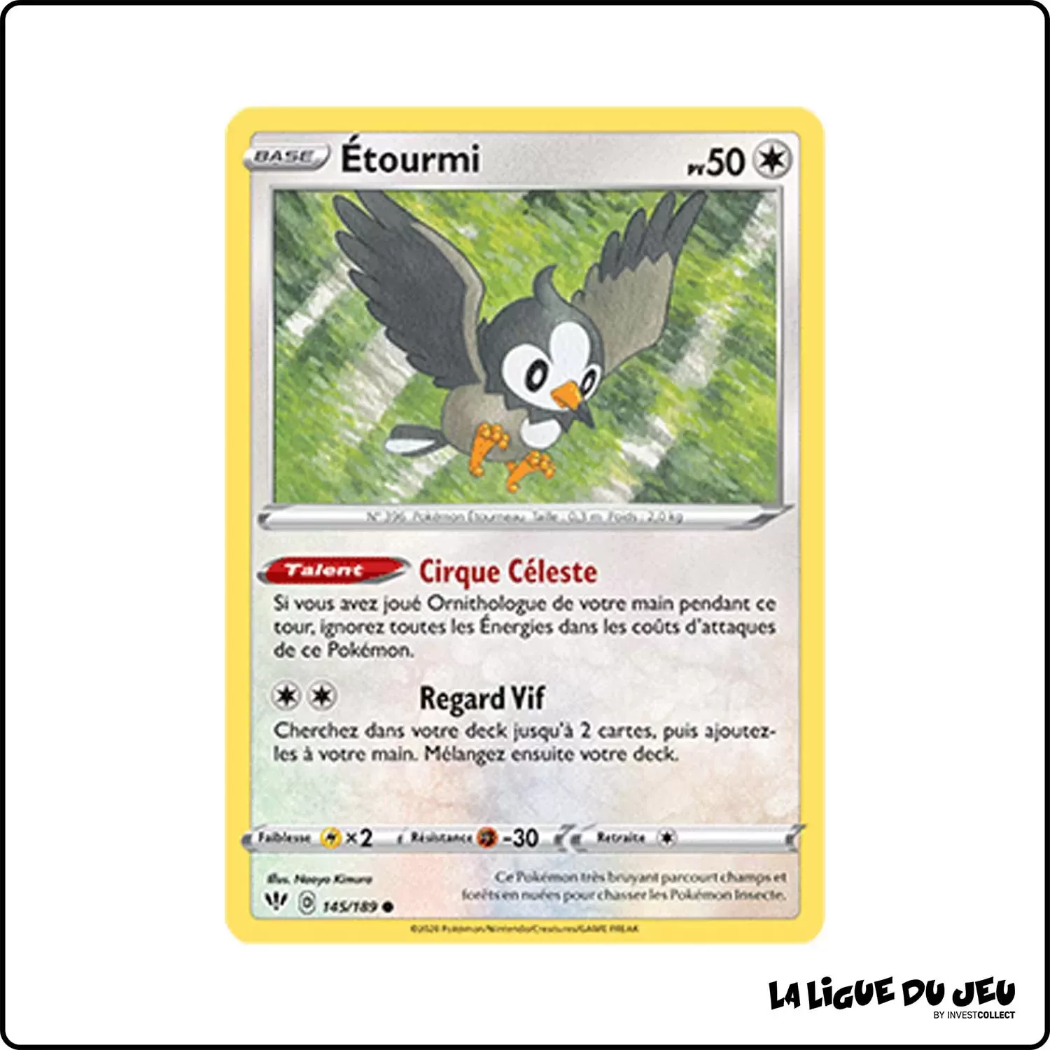 Commune - Pokemon - Ténèbres Embrasées - Étourmi 145/201