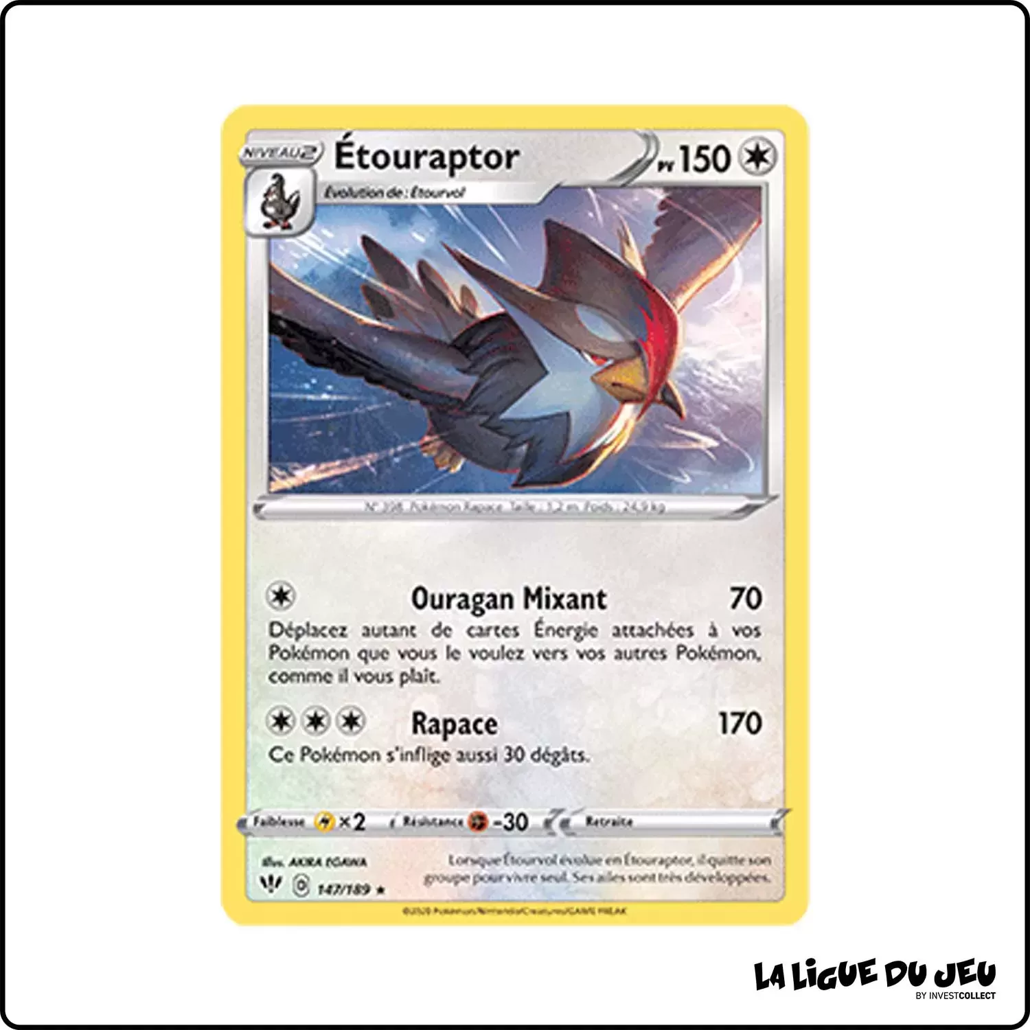 Rare - Pokemon - Ténèbres Embrasées - Étouraptor 147/201