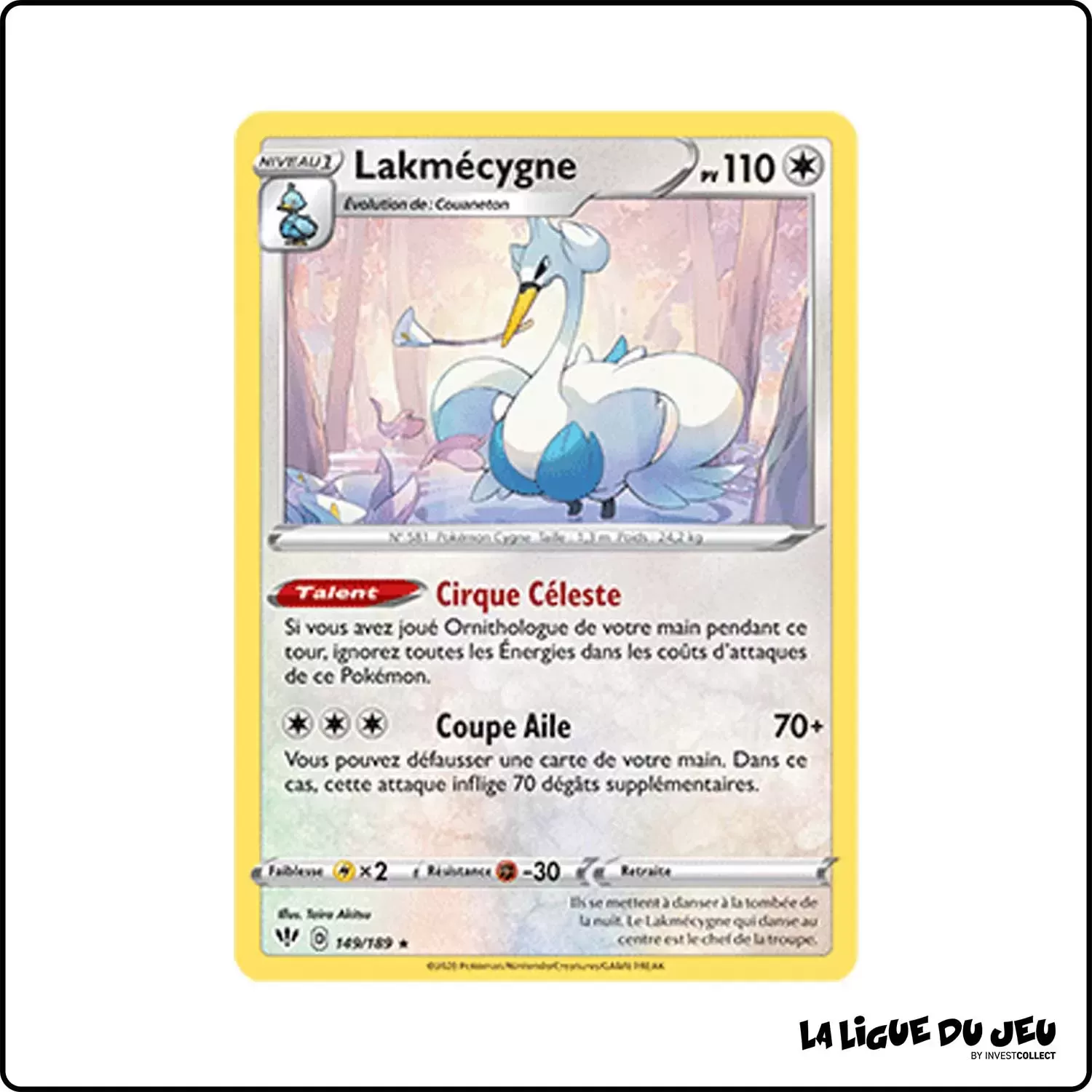 Rare - Pokemon - Ténèbres Embrasées - Lakmécygne 149/201