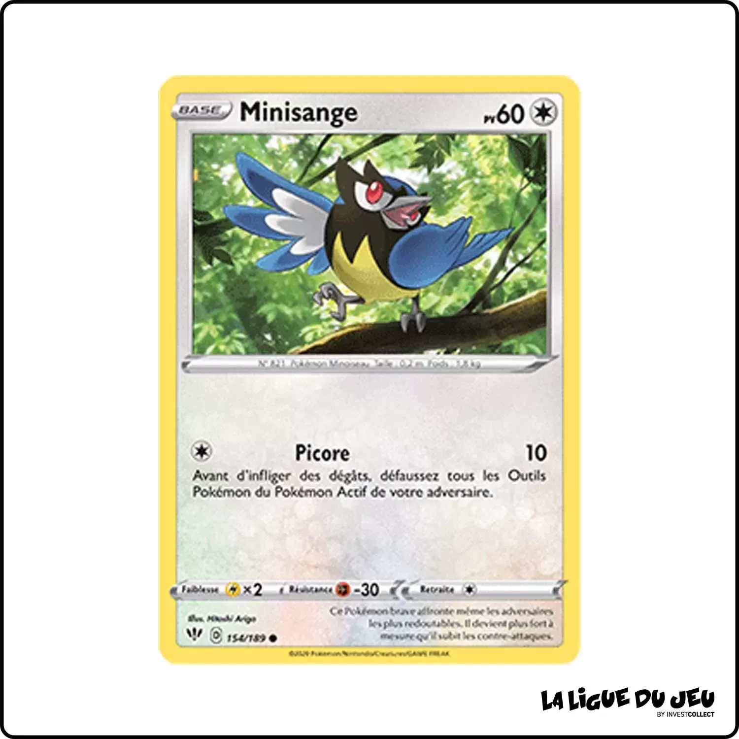 Commune - Pokemon - Ténèbres Embrasées - Minisange 154/201