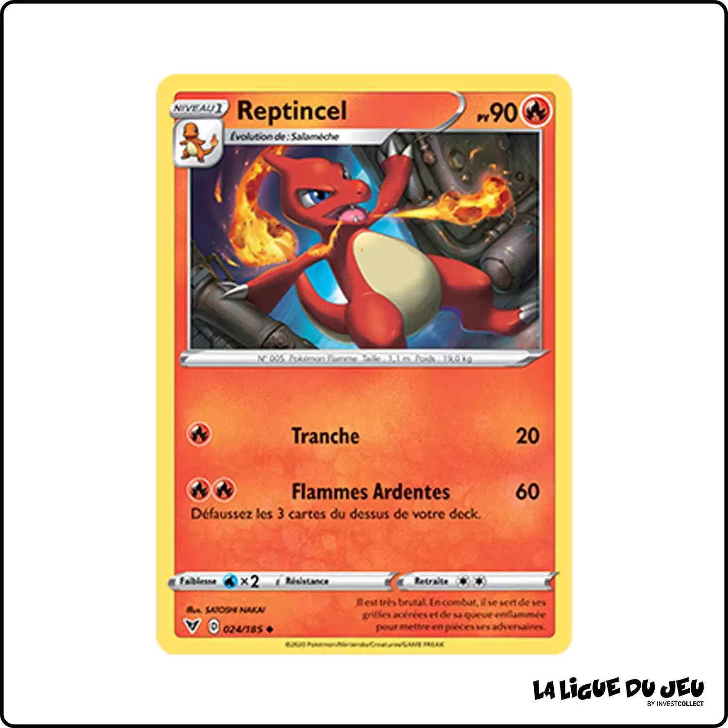 Peu commune - Pokemon - Voltage Éclatant - Reptincel 24/185 Pokemon Company - 1