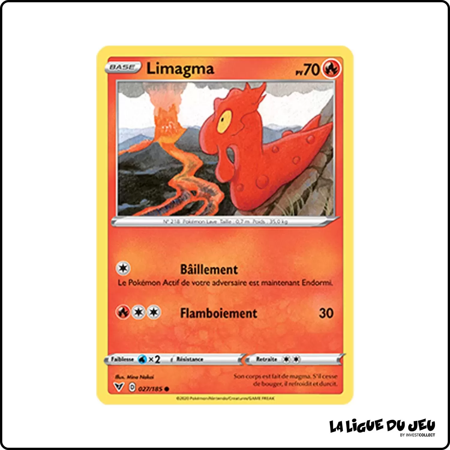 Commune - Pokemon - Voltage Éclatant - Limagma 27/185 Pokemon Company - 1