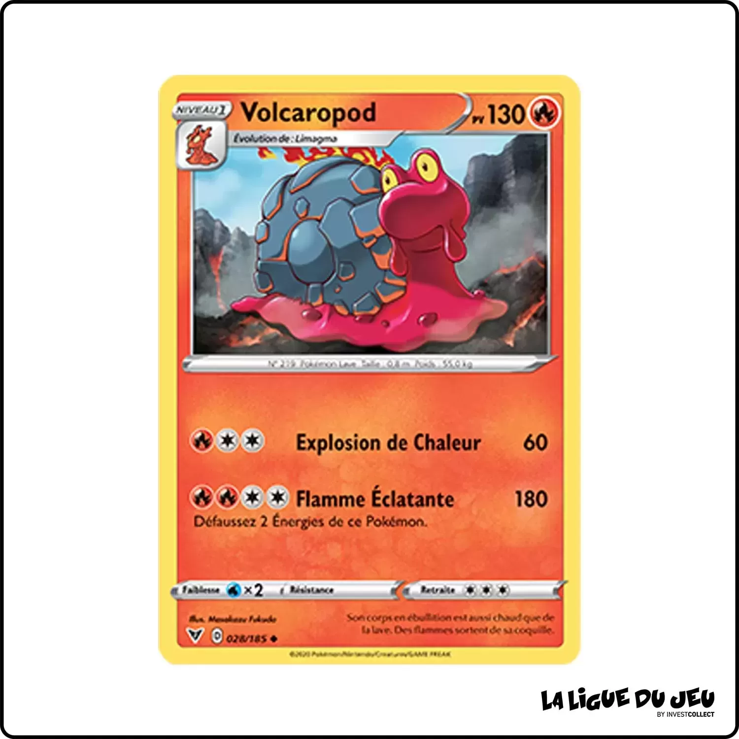 Peu commune - Pokemon - Voltage Éclatant - Volcaropod 28/185 Pokemon Company - 1