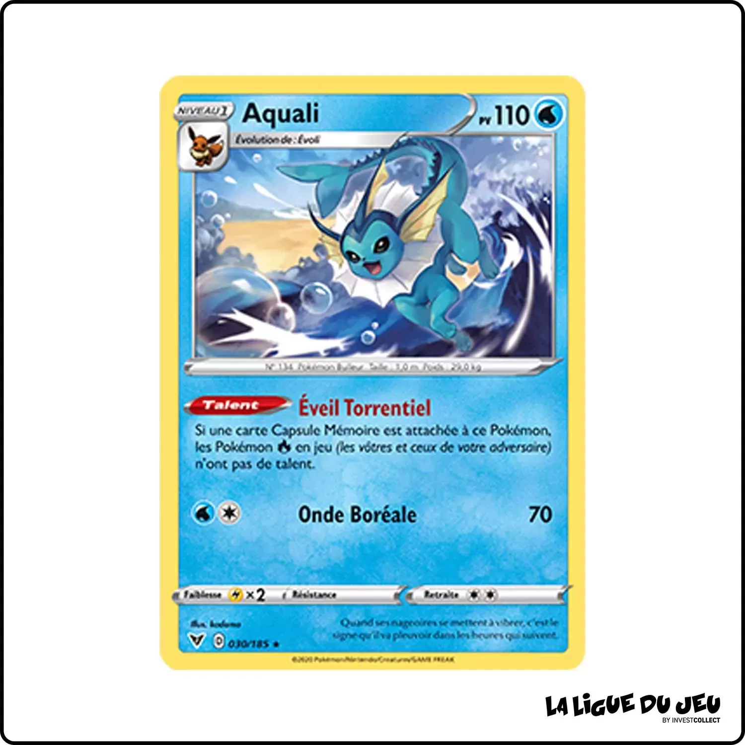 Rare - Pokemon - Voltage Éclatant - Aquali 30/185 Pokemon Company - 1