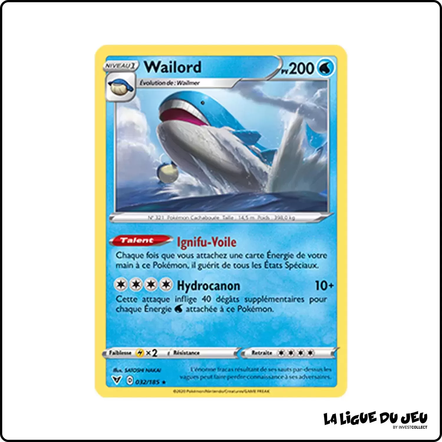 Holo - Pokemon - Voltage Éclatant - Wailord 32/185 Pokemon Company - 1