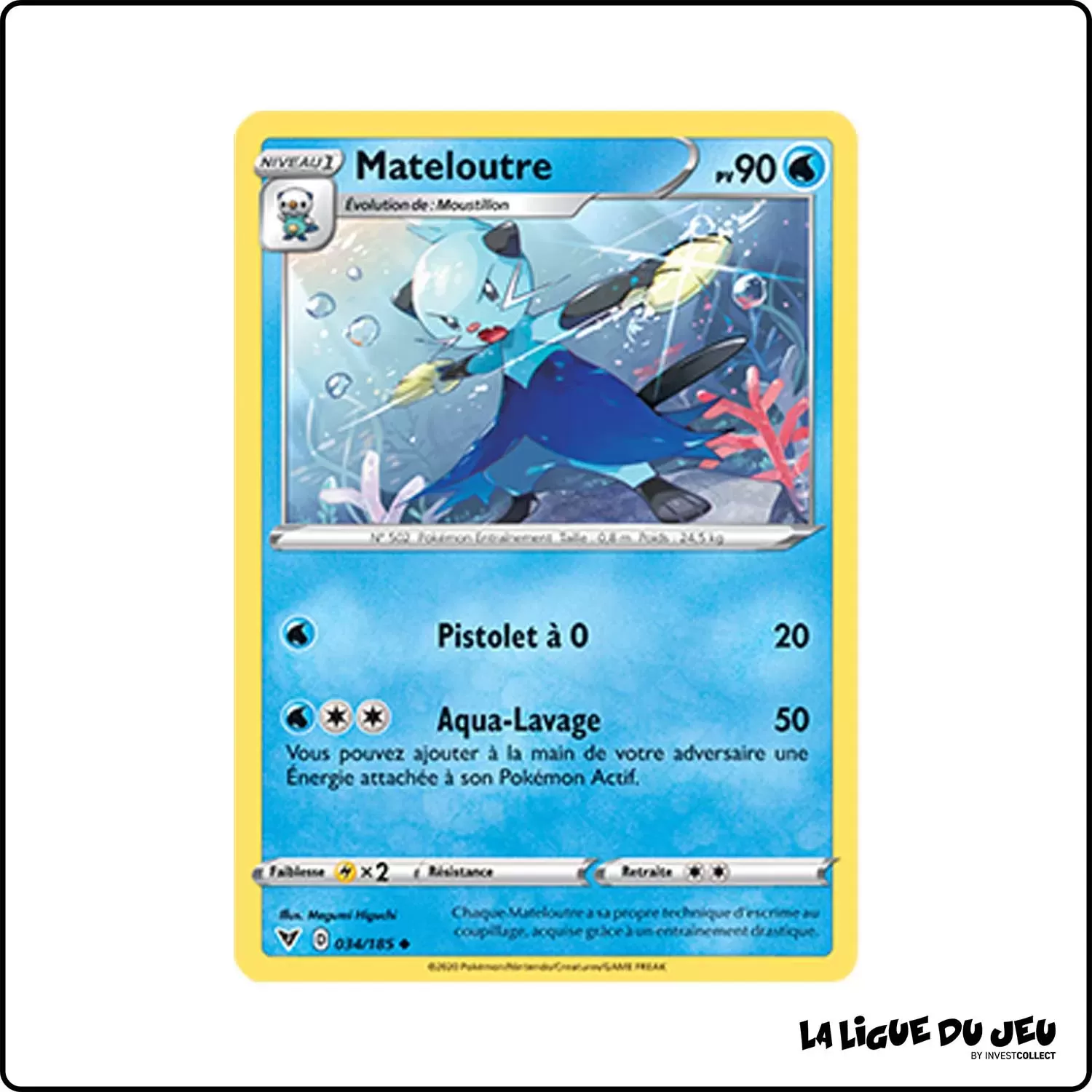 Peu commune - Pokemon - Voltage Éclatant - Mateloutre 34/185 Pokemon Company - 1