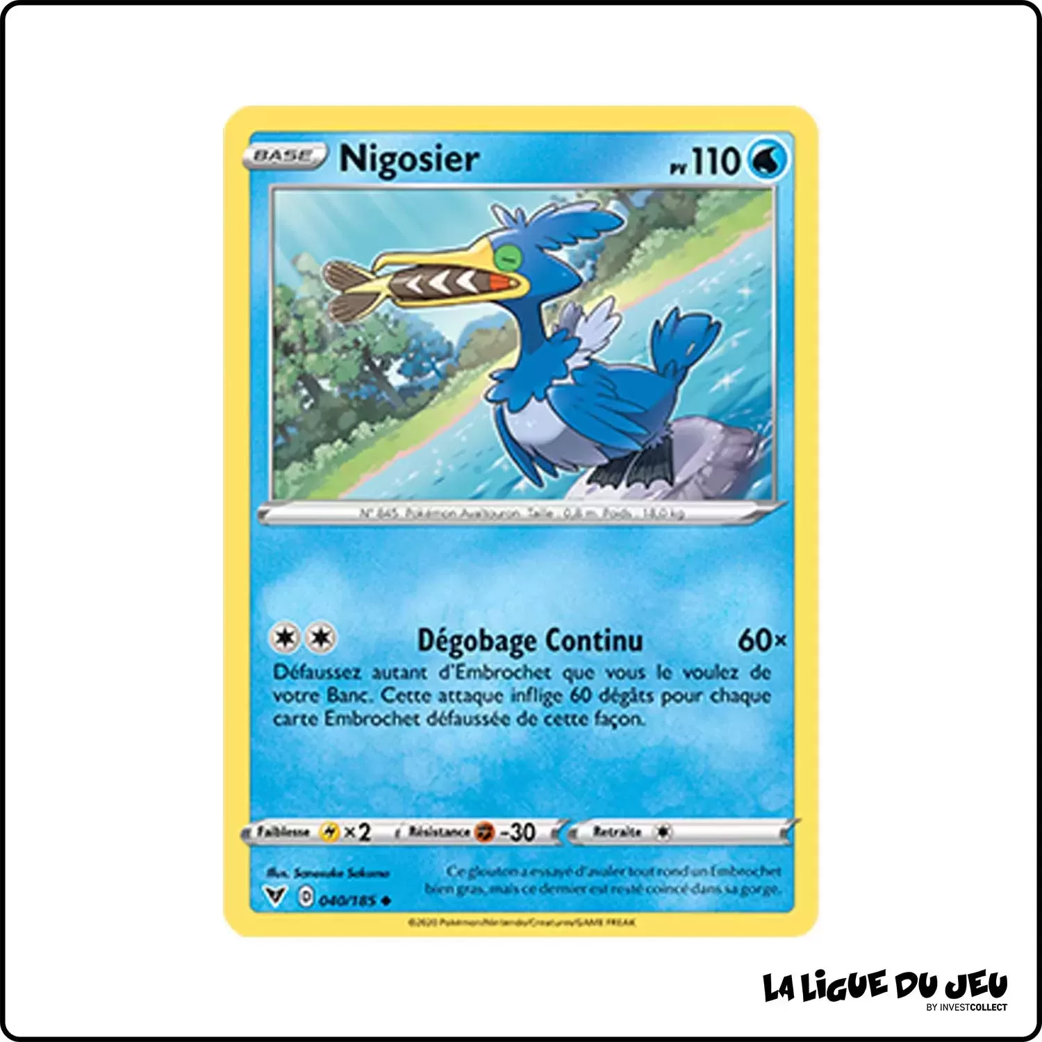 Peu commune - Pokemon - Voltage Éclatant - Nigosier 40/185 Pokemon Company - 1