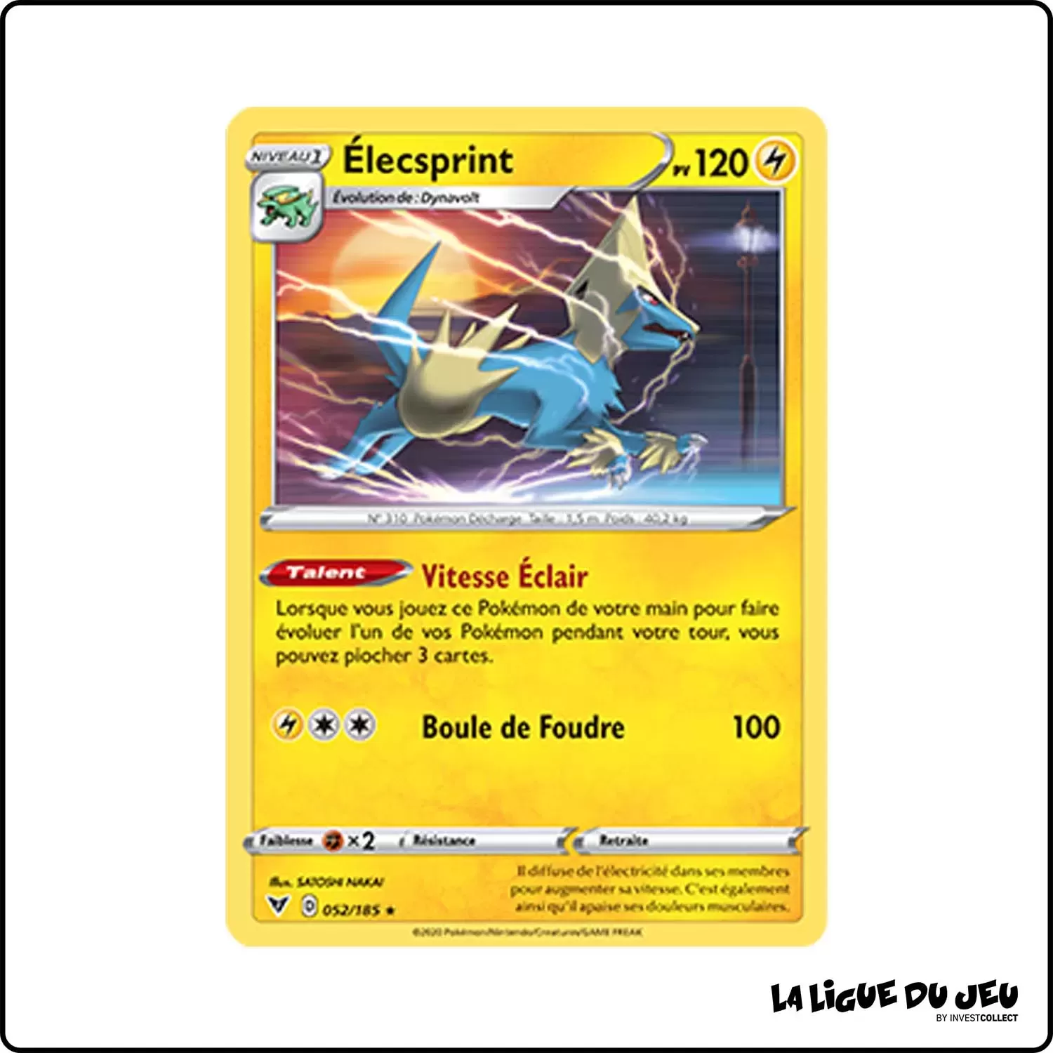 Rare - Pokemon - Voltage Éclatant - Élecsprint 52/185 Pokemon Company - 1