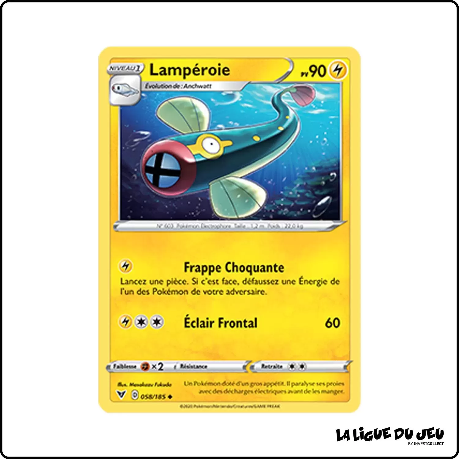 Peu commune - Pokemon - Voltage Éclatant - Lampéroie 58/185 Pokemon Company - 1