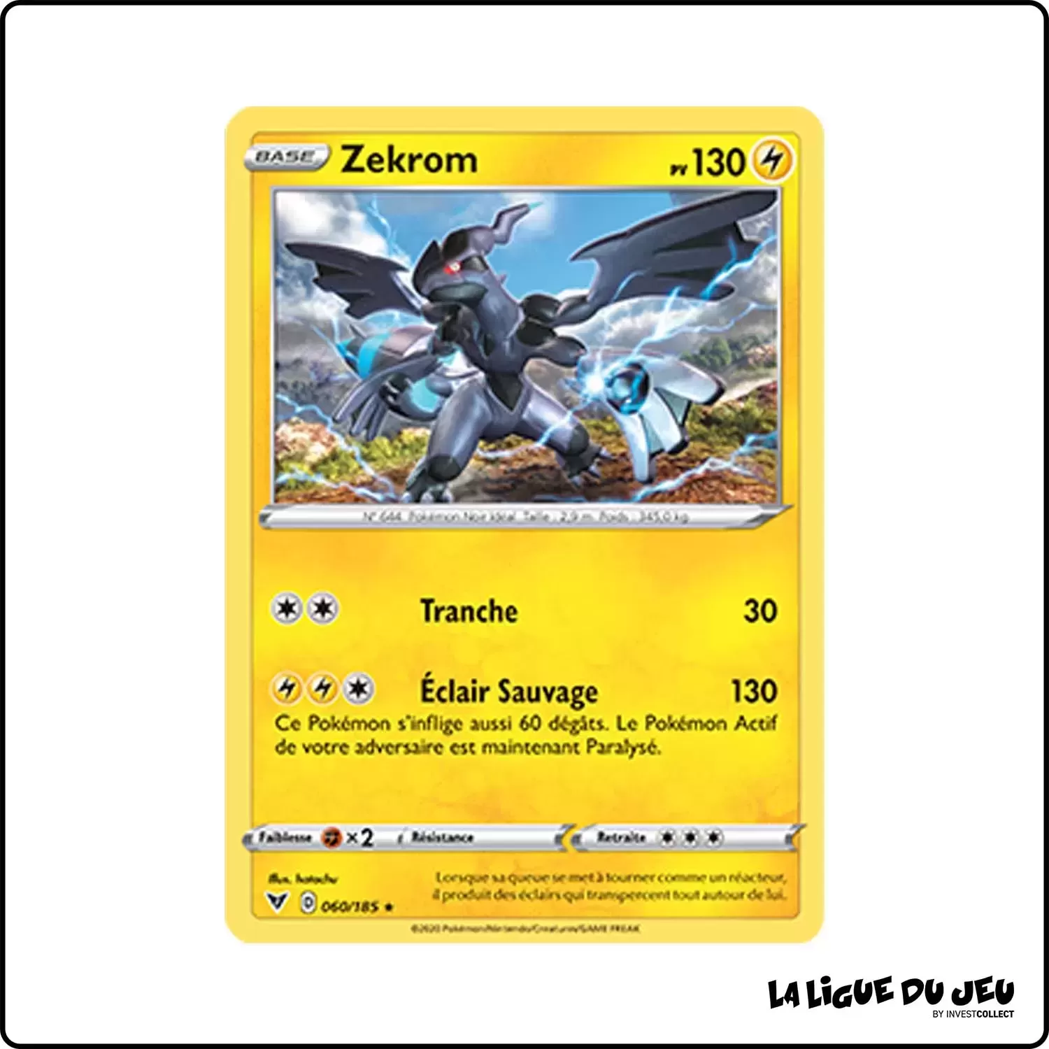 Holo - Pokemon - Voltage Éclatant - Zekrom 60/185 Pokemon Company - 1