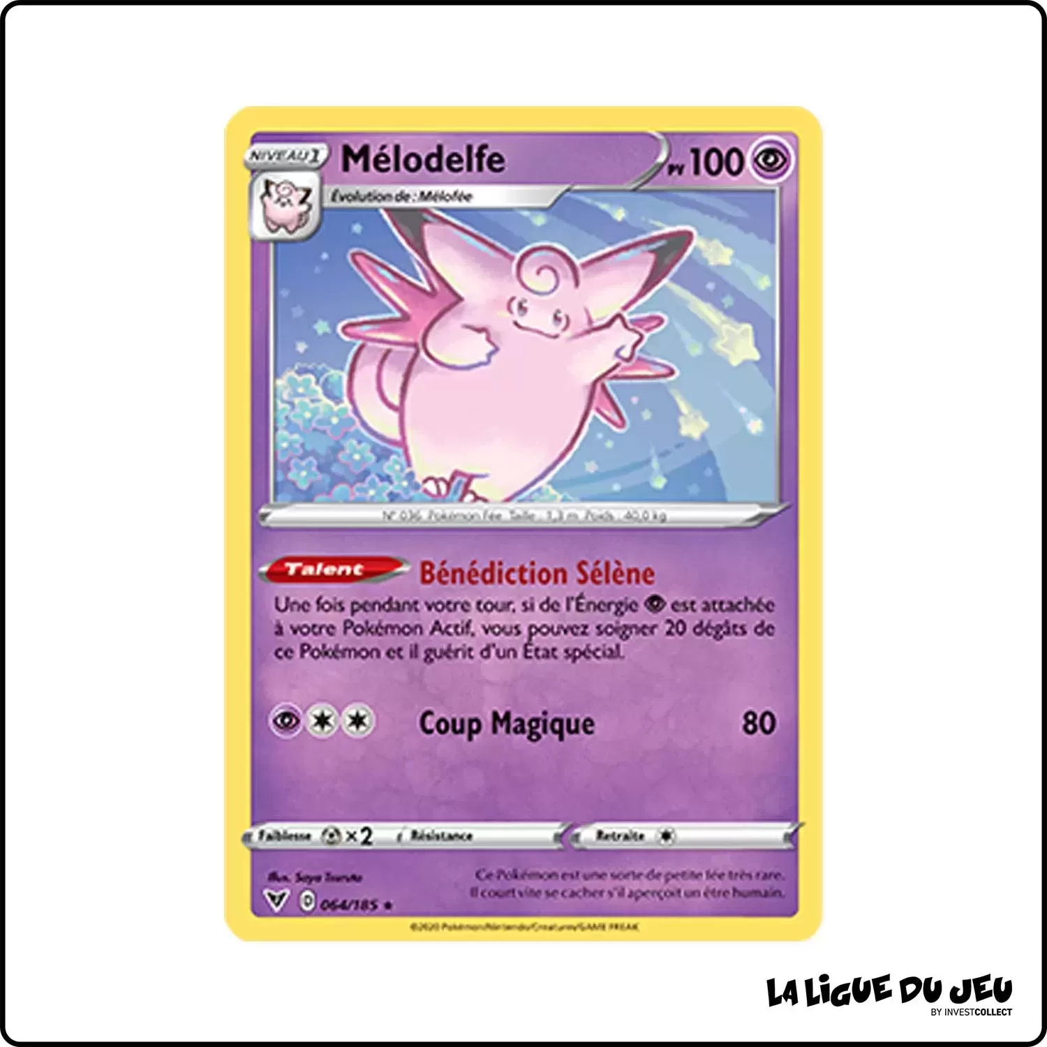 Rare - Pokemon - Voltage Éclatant - Mélodelfe 64/185 Pokemon Company - 1