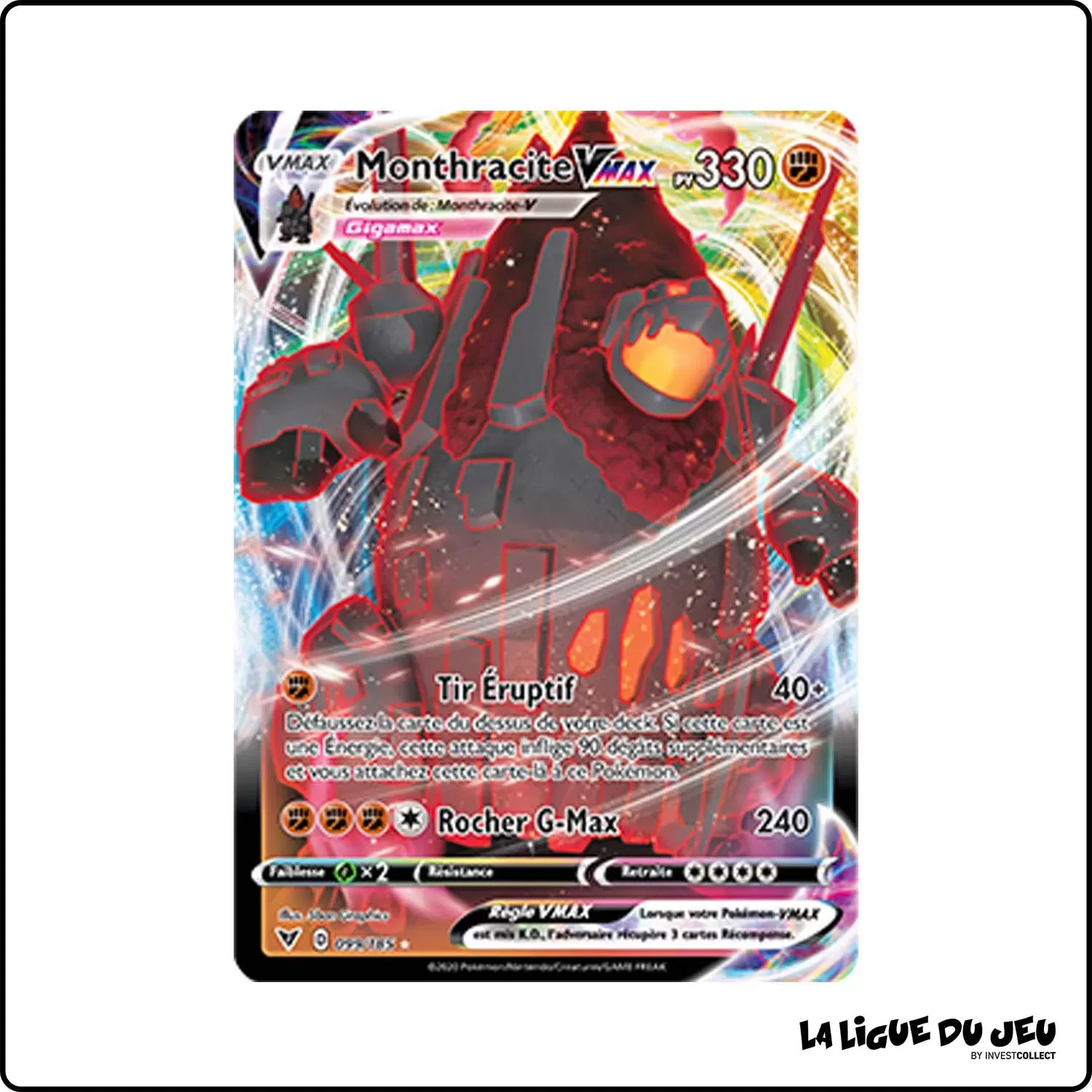 Ultra - Pokemon - Voltage Éclatant - Monthracite-VMAX 99/185 Pokemon Company - 1